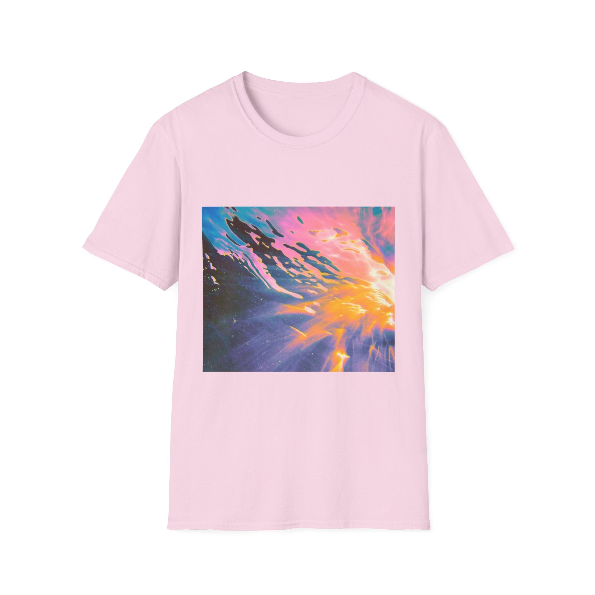 Abstract Water Art T-Shirt – Colorful Graphic Tee, Cosmic Design