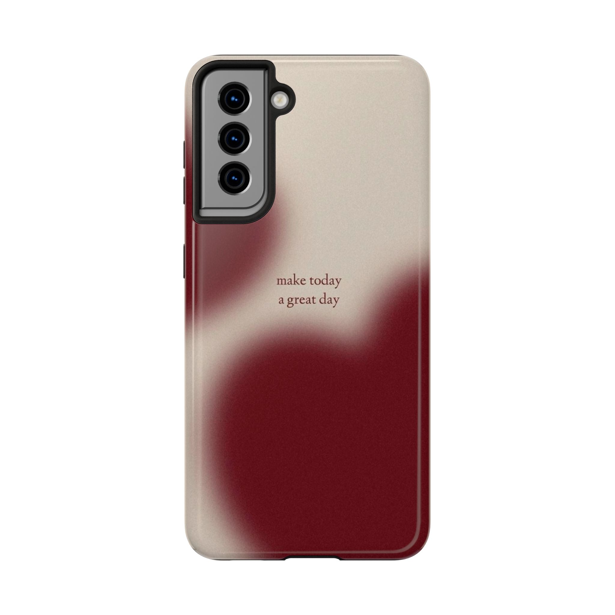 Red and Beige Phone Case Slim and Protective Phone Case