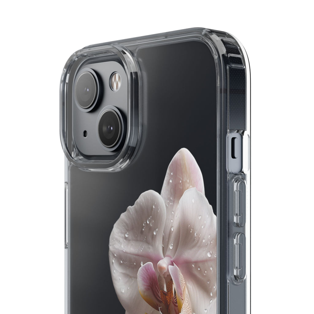 Clear Orchid Phone Case, Protective Case for iPhone, Samsung, Android