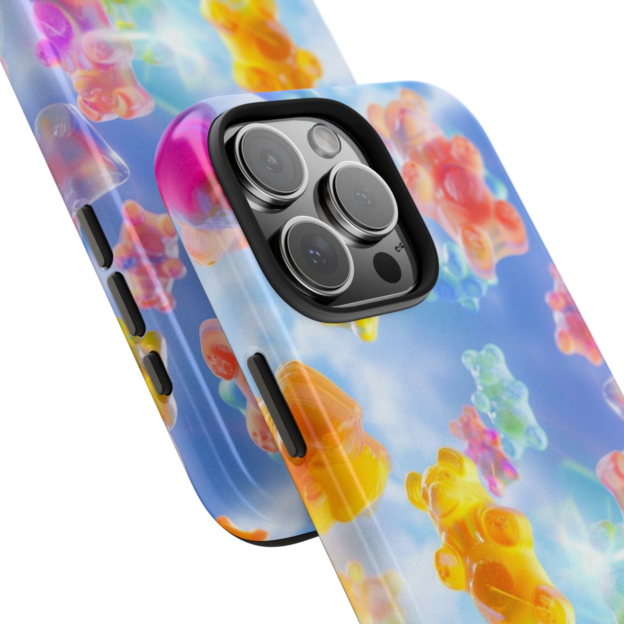 Gummy Bear Phone Case, Colorful Candy Design, iPhone & Samsung Protective Cover, Cute Sweet Fun, Girls Women Unique Gift