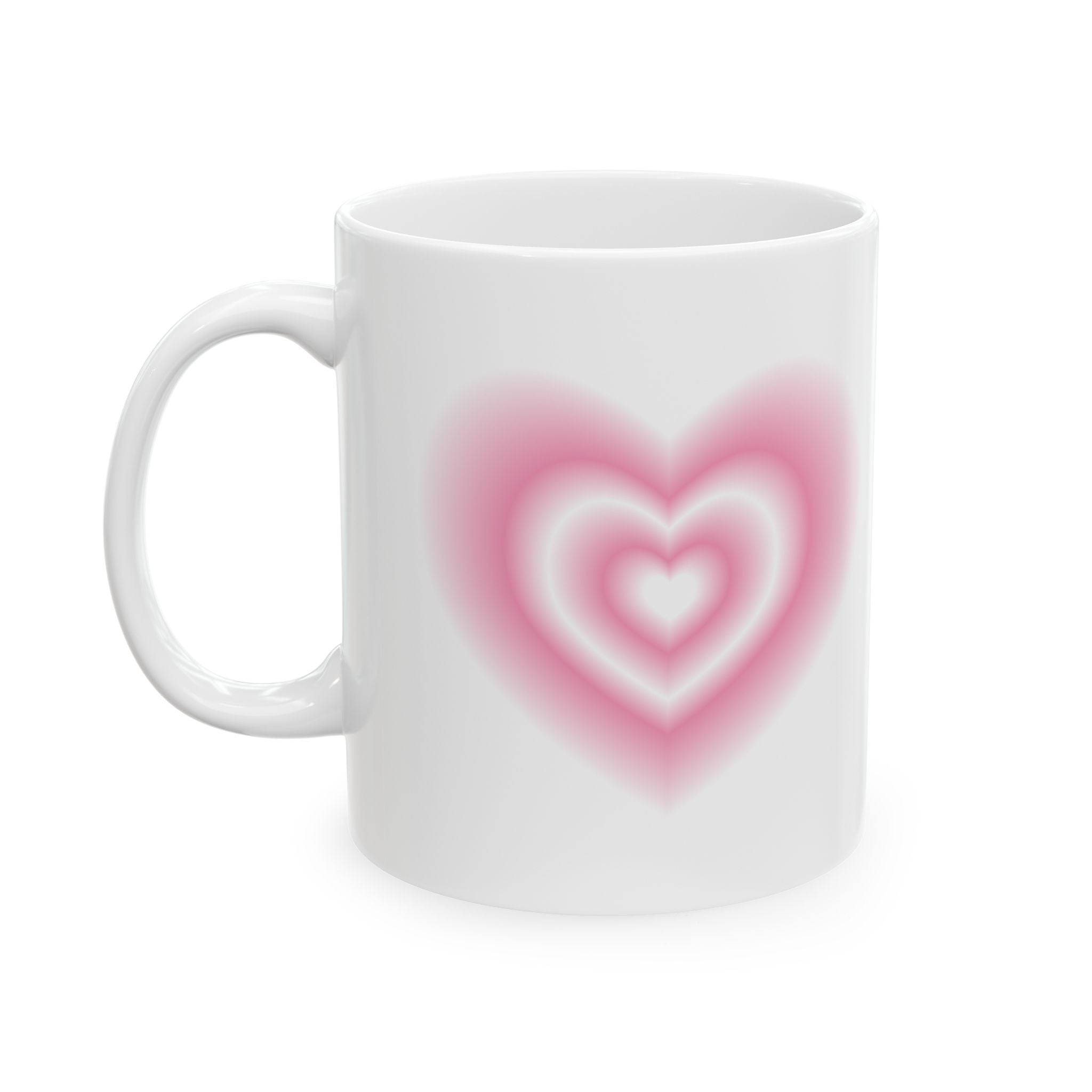 Heart Ceramic Mug, Gift Tea Cup Gift