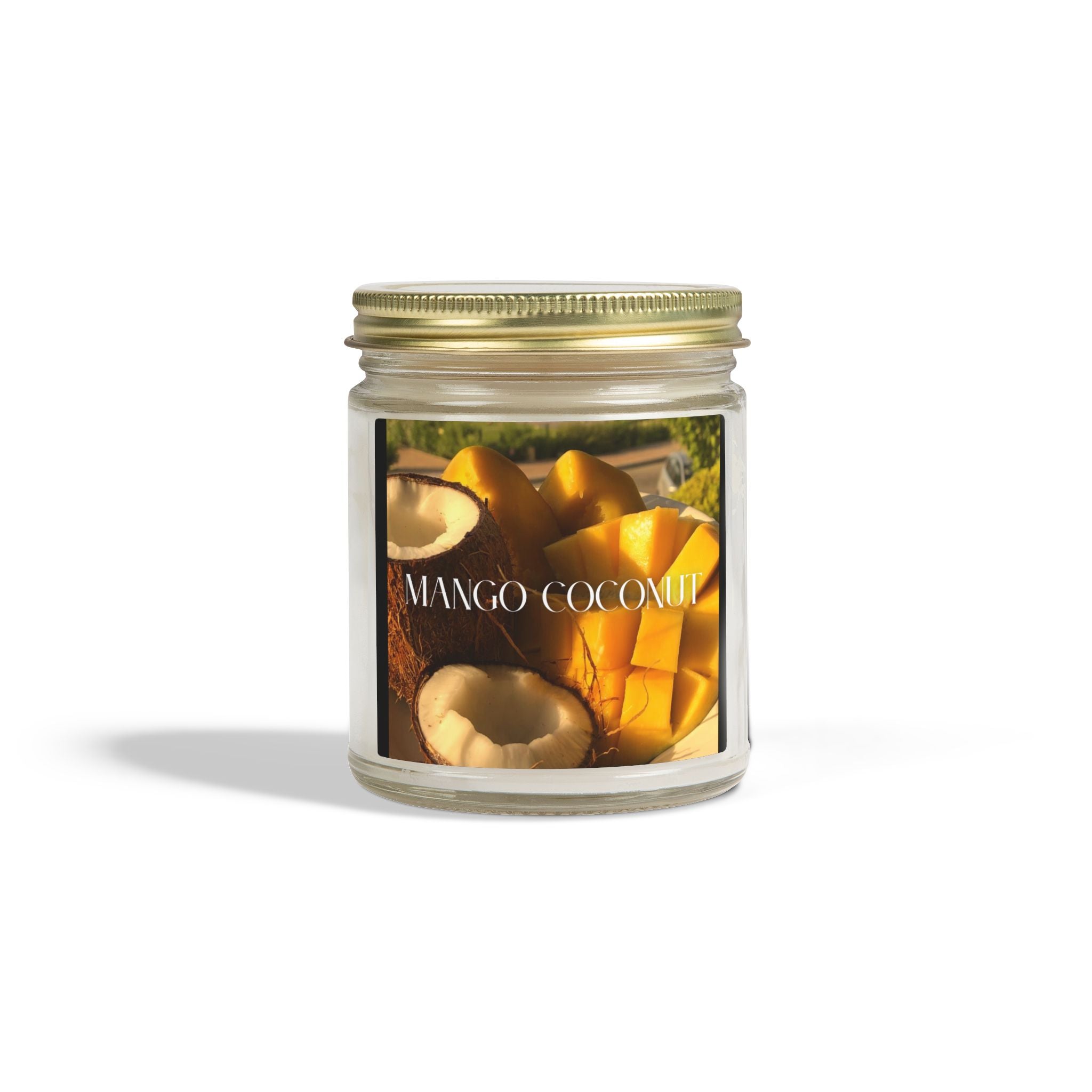 Mango Coconut Scented Candle, Coconut Apricot Wax, Tropical Home Aroma, Refreshing Scent, Summer Decor Gift, 4oz & 9oz