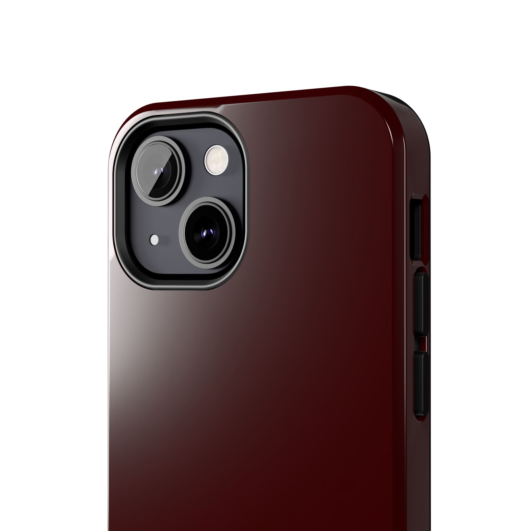 Burgundy Red Phone Case Minimal Aesthetic Protective The Luckiest Girl