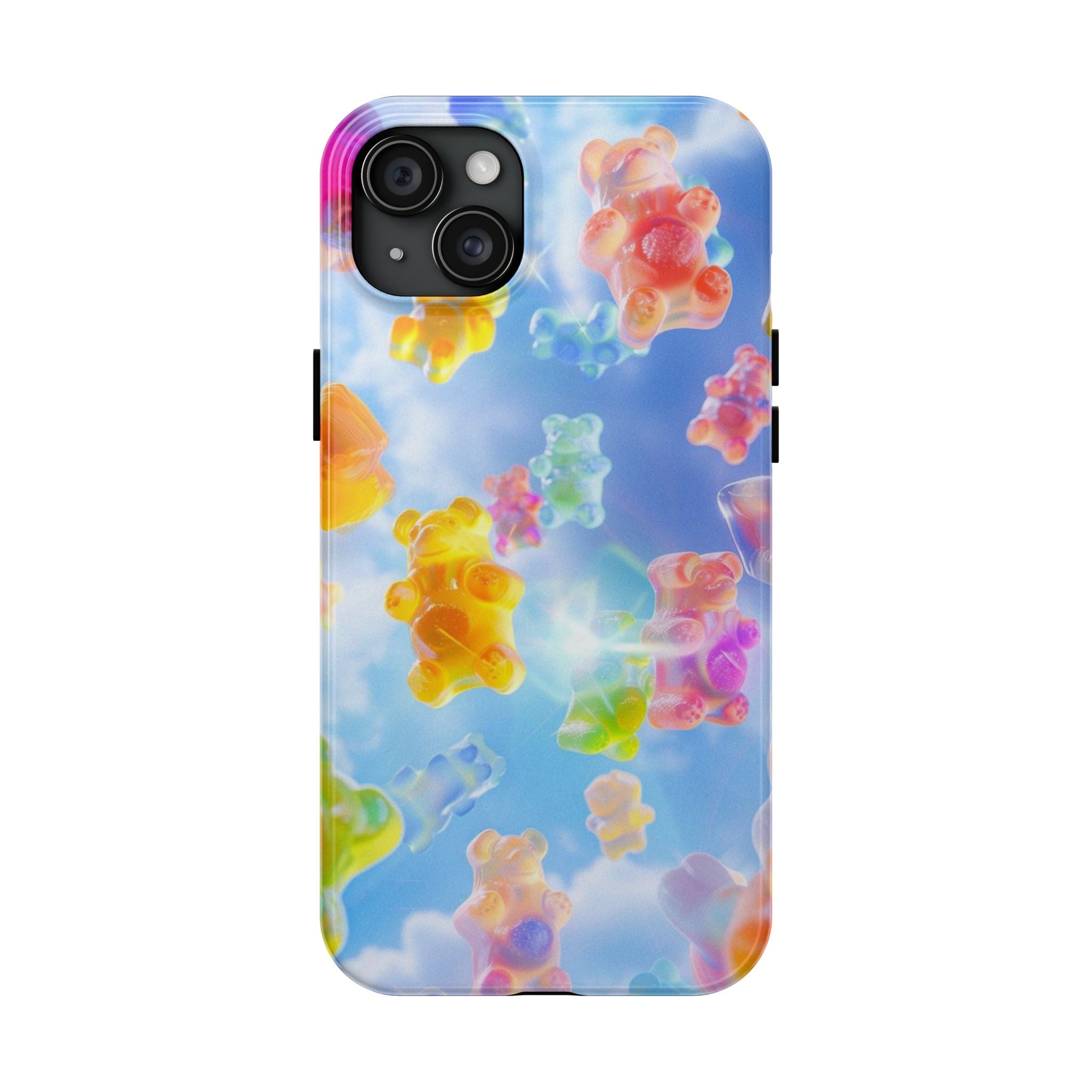 Gummy Bear Phone Case, Colorful Candy Design, iPhone & Samsung Protective Cover, Cute Sweet Fun, Girls Women Unique Gift