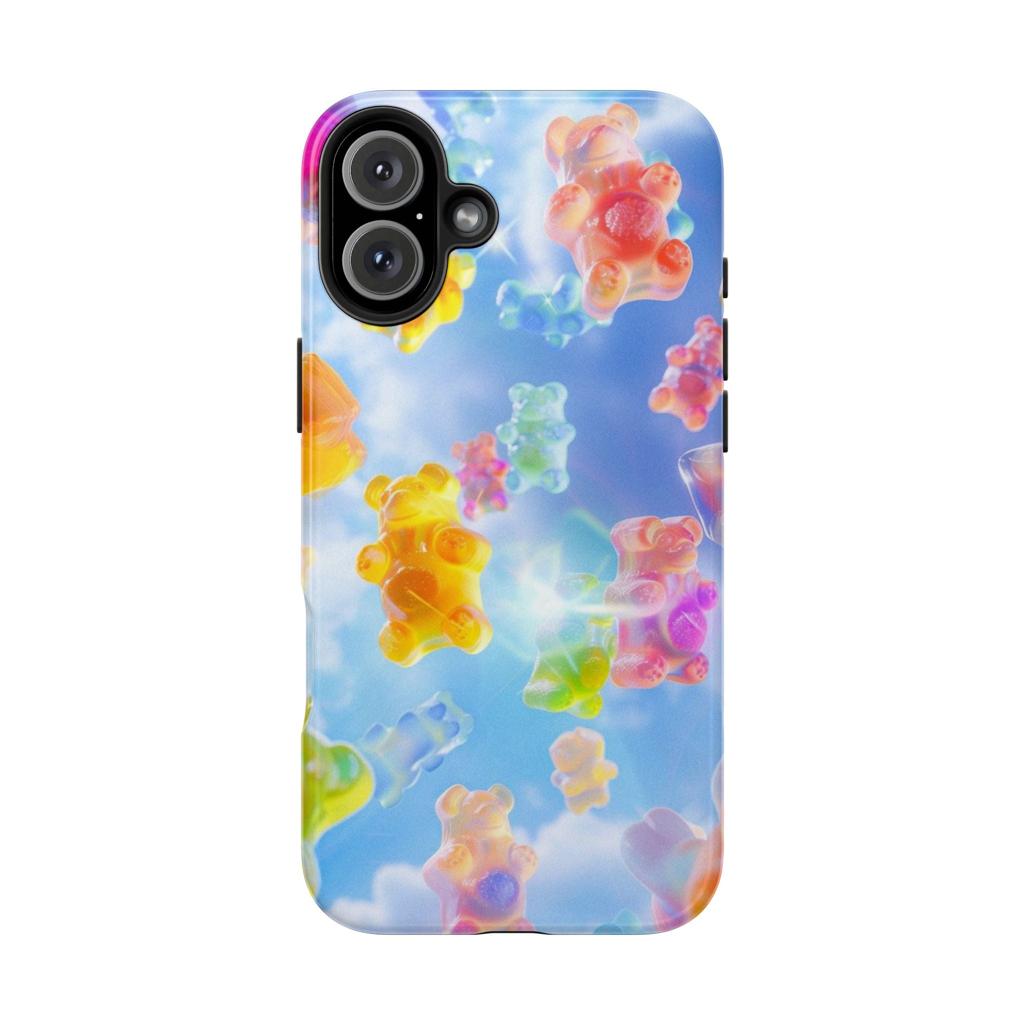 Gummy Bear Phone Case, Colorful Candy Design, iPhone & Samsung Protective Cover, Cute Sweet Fun, Girls Women Unique Gift