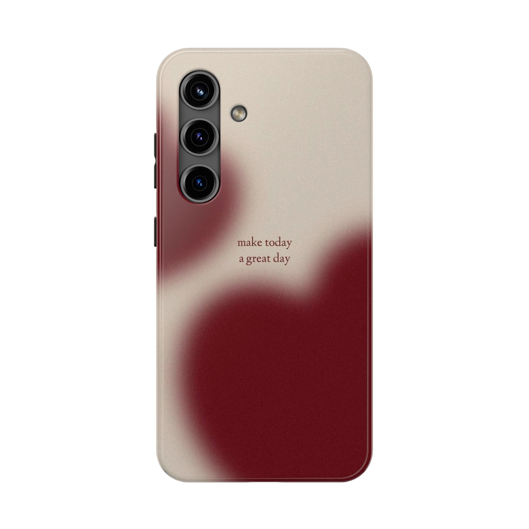 Red and Beige Phone Case Slim and Protective Phone Case