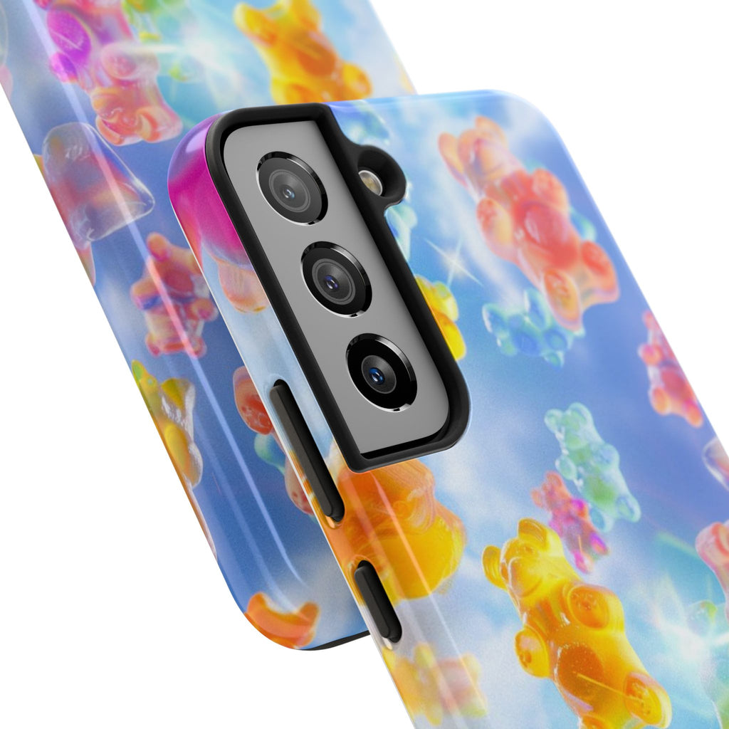 Gummy Bear Phone Case, Colorful Candy Design, iPhone & Samsung Protective Cover, Cute Sweet Fun, Girls Women Unique Gift