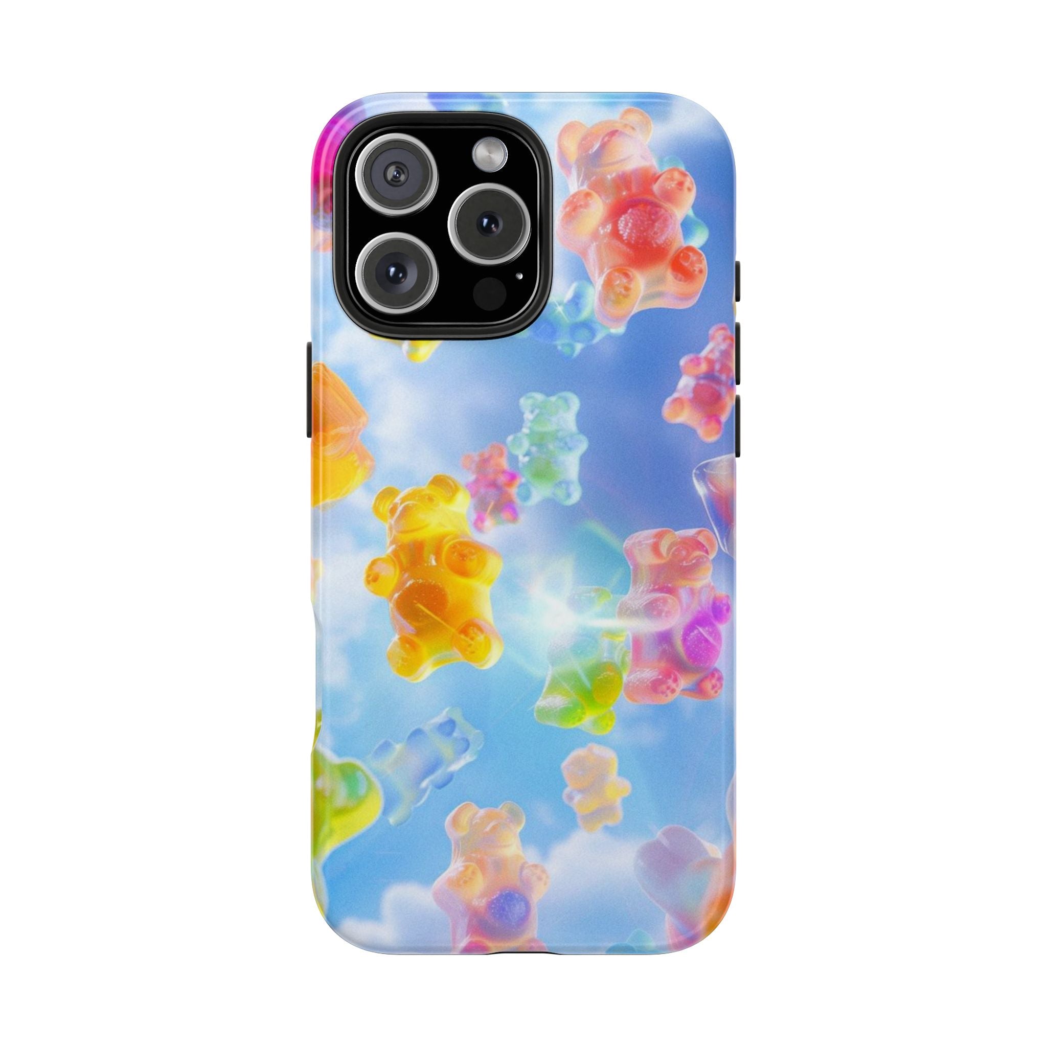 Gummy Bear Phone Case, Colorful Candy Design, iPhone & Samsung Protective Cover, Cute Sweet Fun, Girls Women Unique Gift
