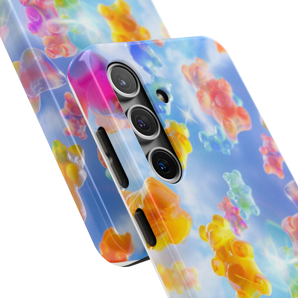 Gummy Bear Phone Case, Colorful Candy Design, iPhone & Samsung Protective Cover, Cute Sweet Fun, Girls Women Unique Gift