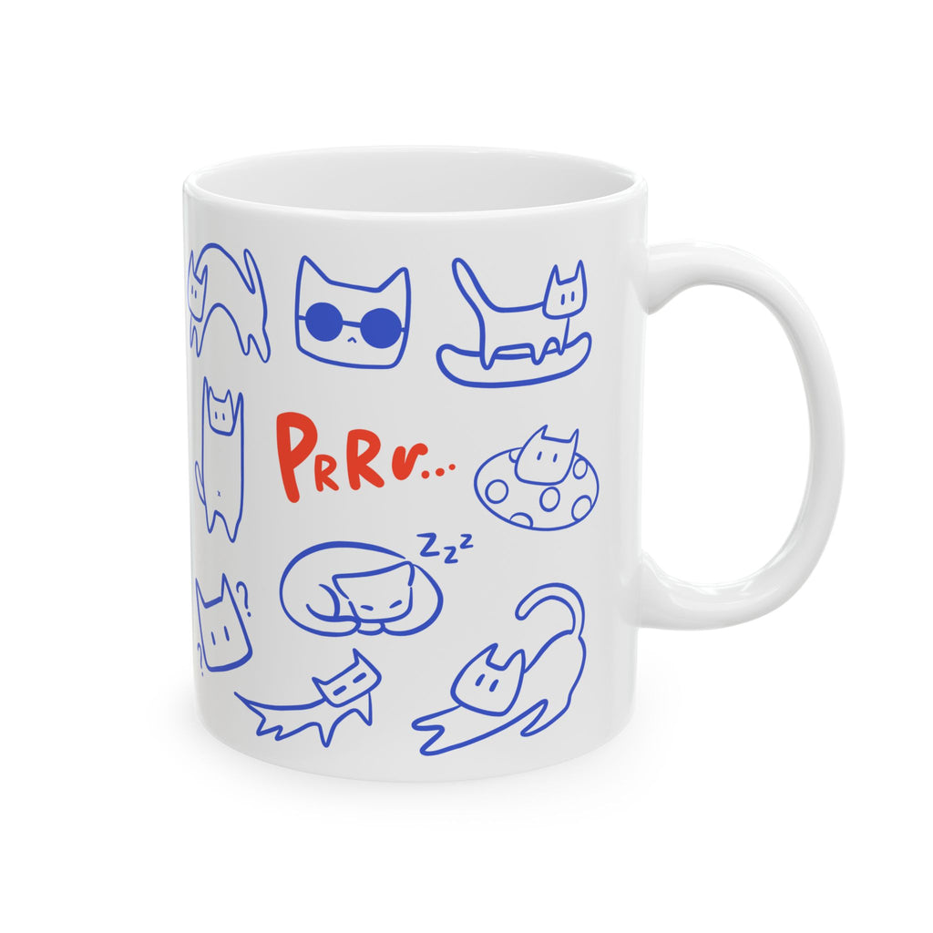 Cat Lover Ceramic Mug — Glossy Travel-Friendly Coffee & Tea Cup (11oz, 15oz)