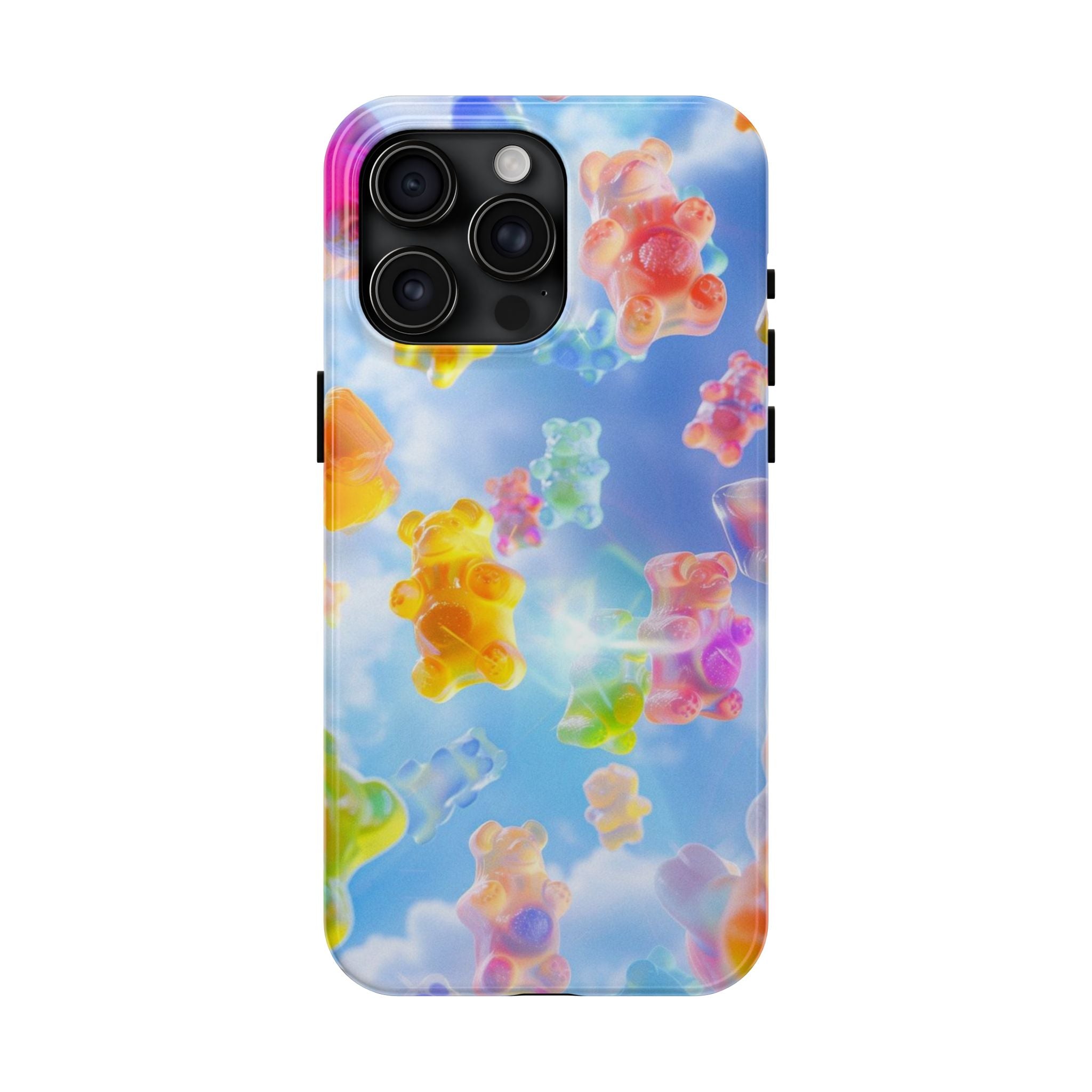 Gummy Bear Phone Case, Colorful Candy Design, iPhone & Samsung Protective Cover, Cute Sweet Fun, Girls Women Unique Gift