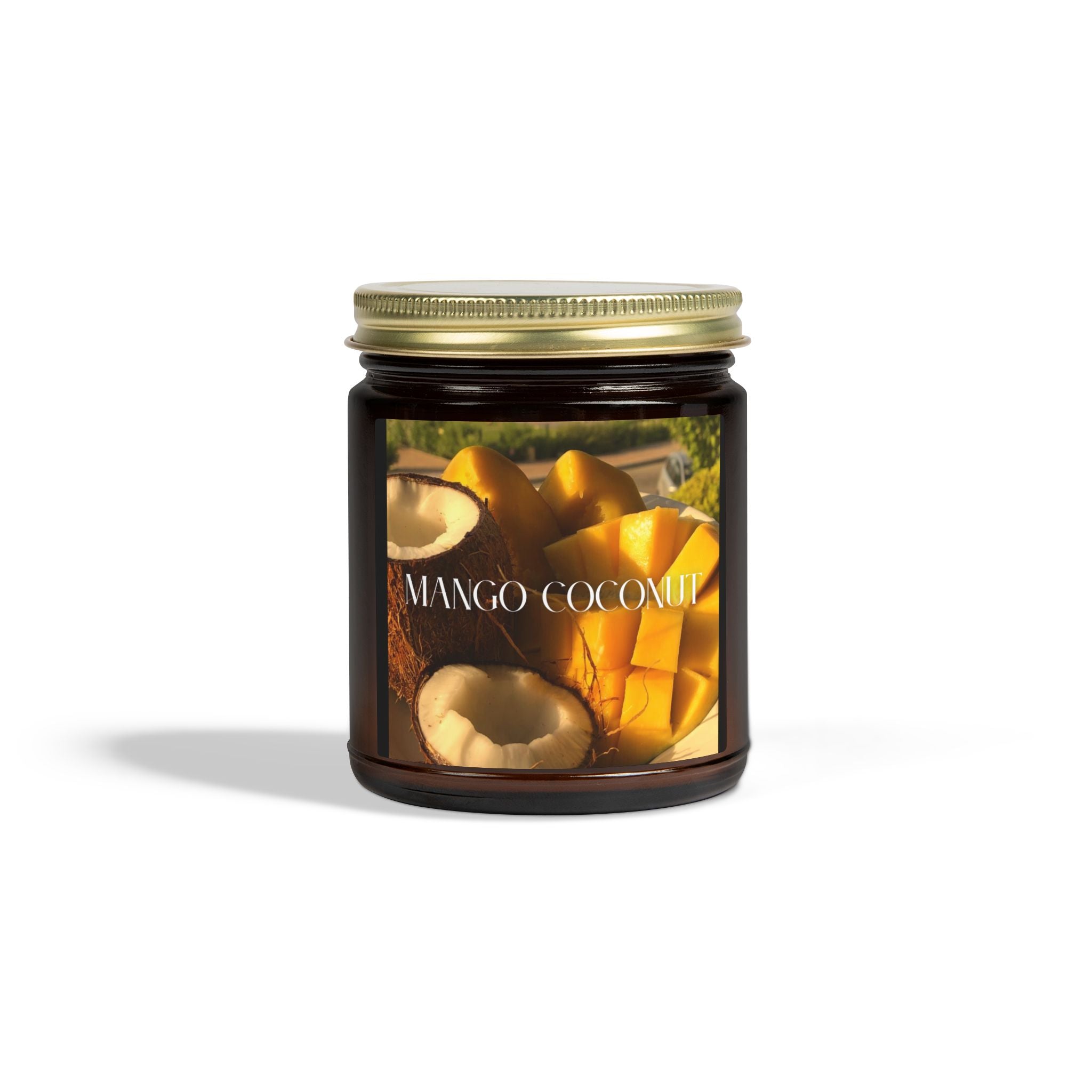 Mango Coconut Scented Candle, Coconut Apricot Wax, Tropical Home Aroma, Refreshing Scent, Summer Decor Gift, 4oz & 9oz