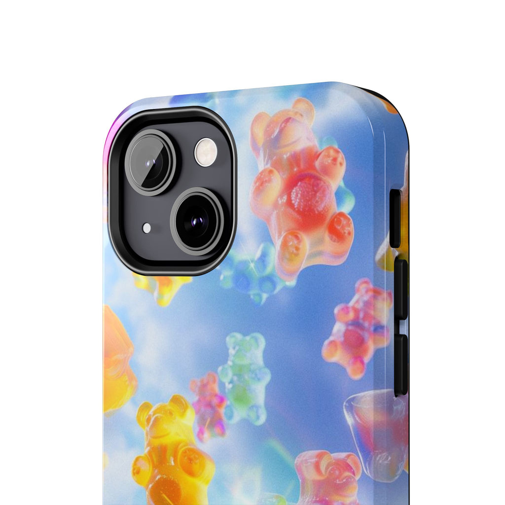 Gummy Bear Phone Case, Colorful Candy Design, iPhone & Samsung Protective Cover, Cute Sweet Fun, Girls Women Unique Gift