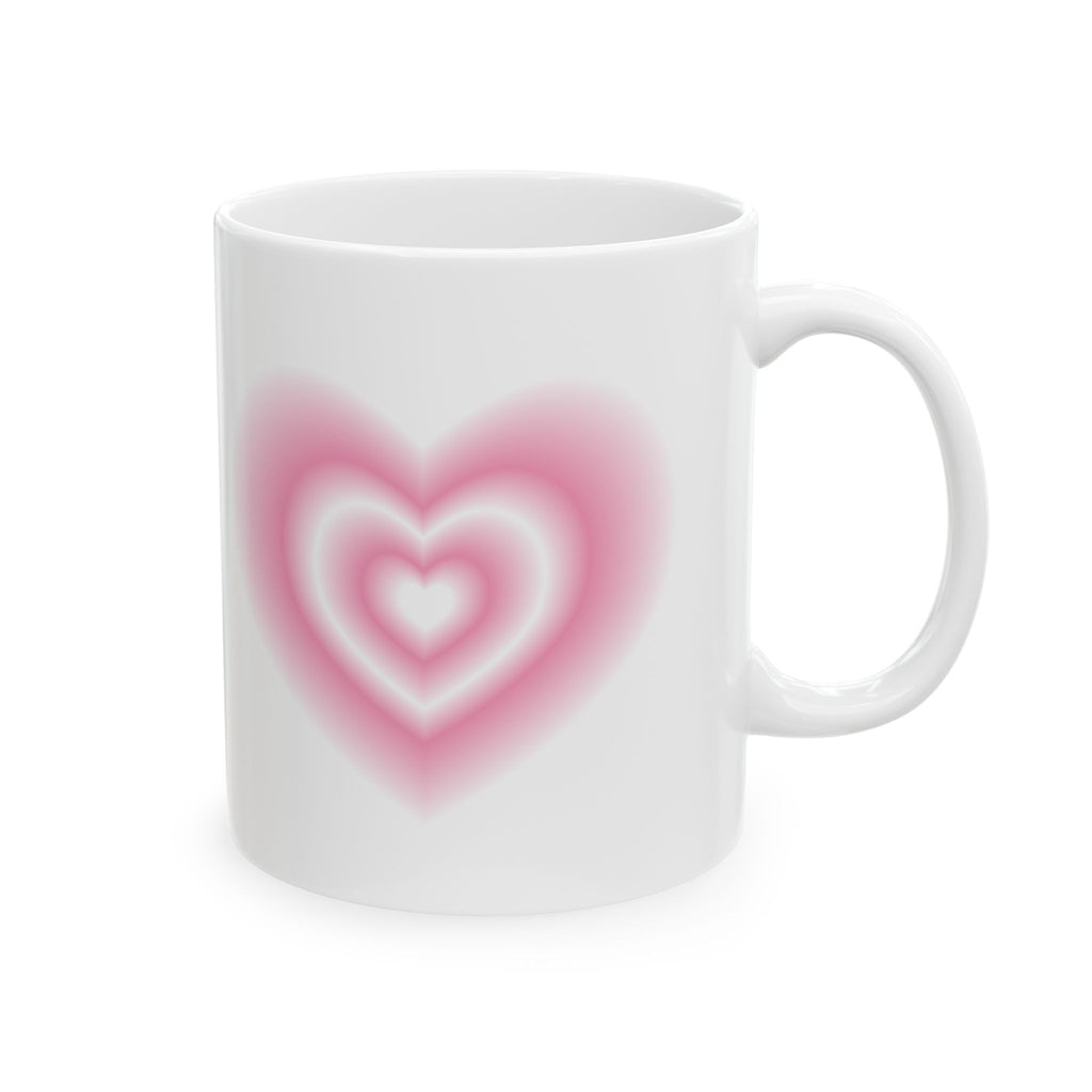 Heart Ceramic Mug, Gift Tea Cup Gift