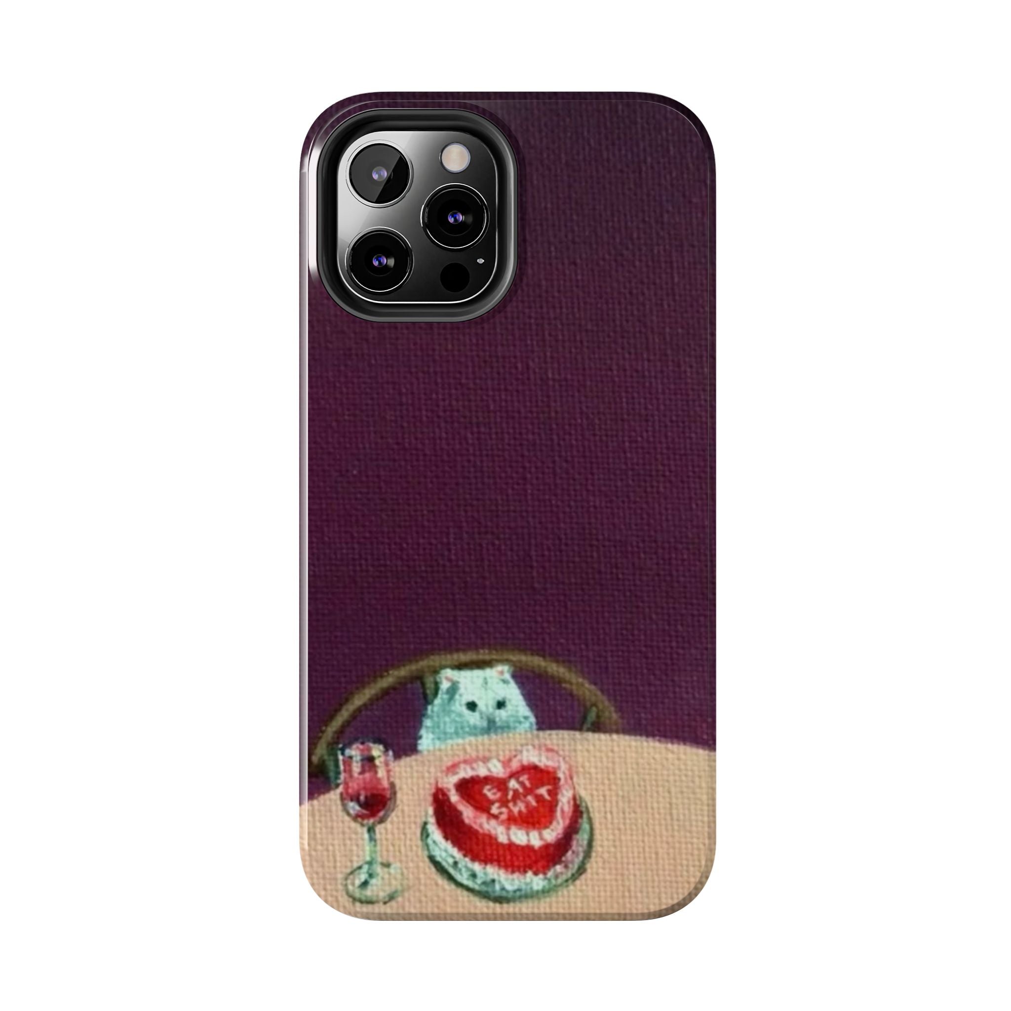 Cute Cat Phone Case, Funny Pet Animal Design, iPhone & Samsung Protective Cover, Birthday Cake Art, Unique Gift for Cat Lovers