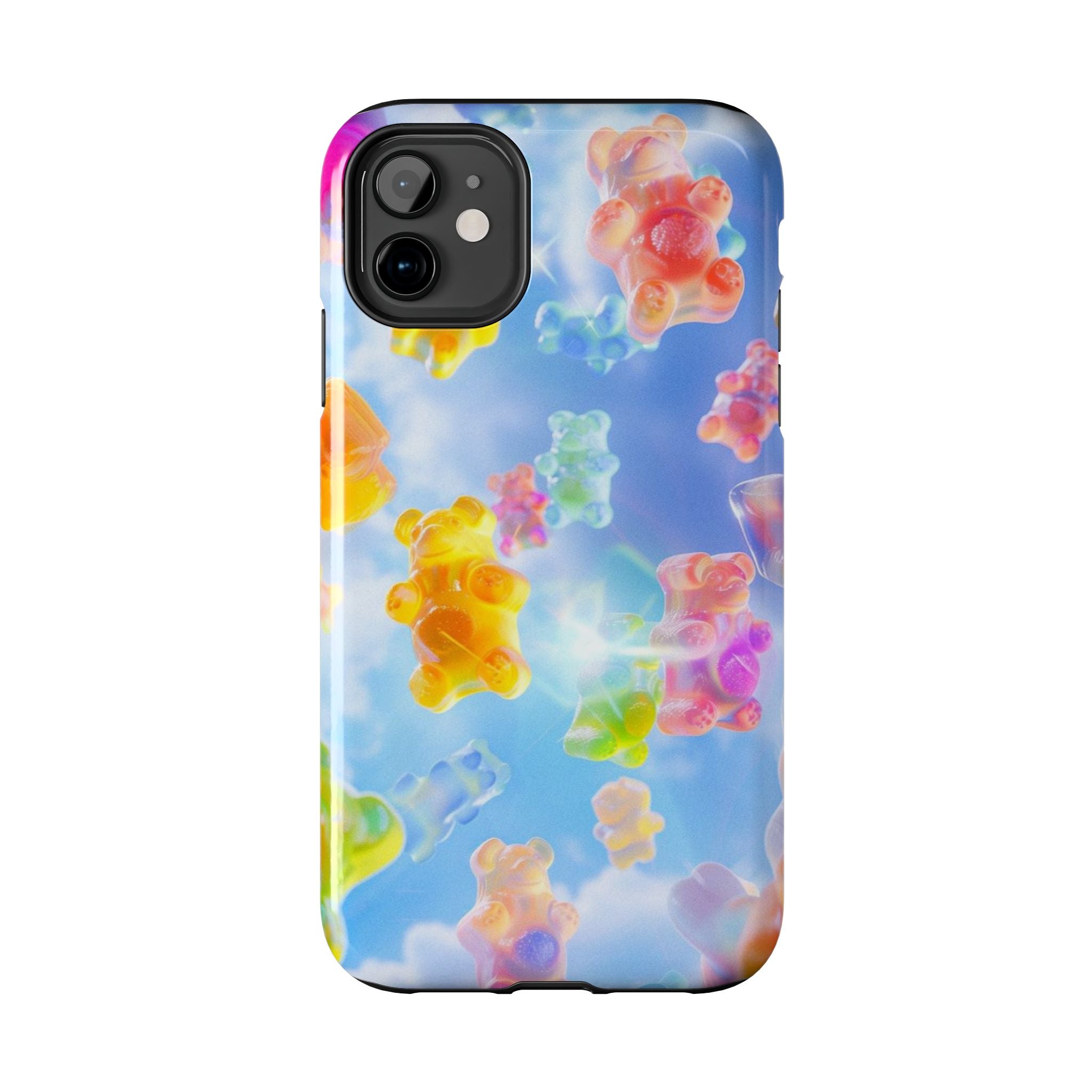 Gummy Bear Phone Case, Colorful Candy Design, iPhone & Samsung Protective Cover, Cute Sweet Fun, Girls Women Unique Gift