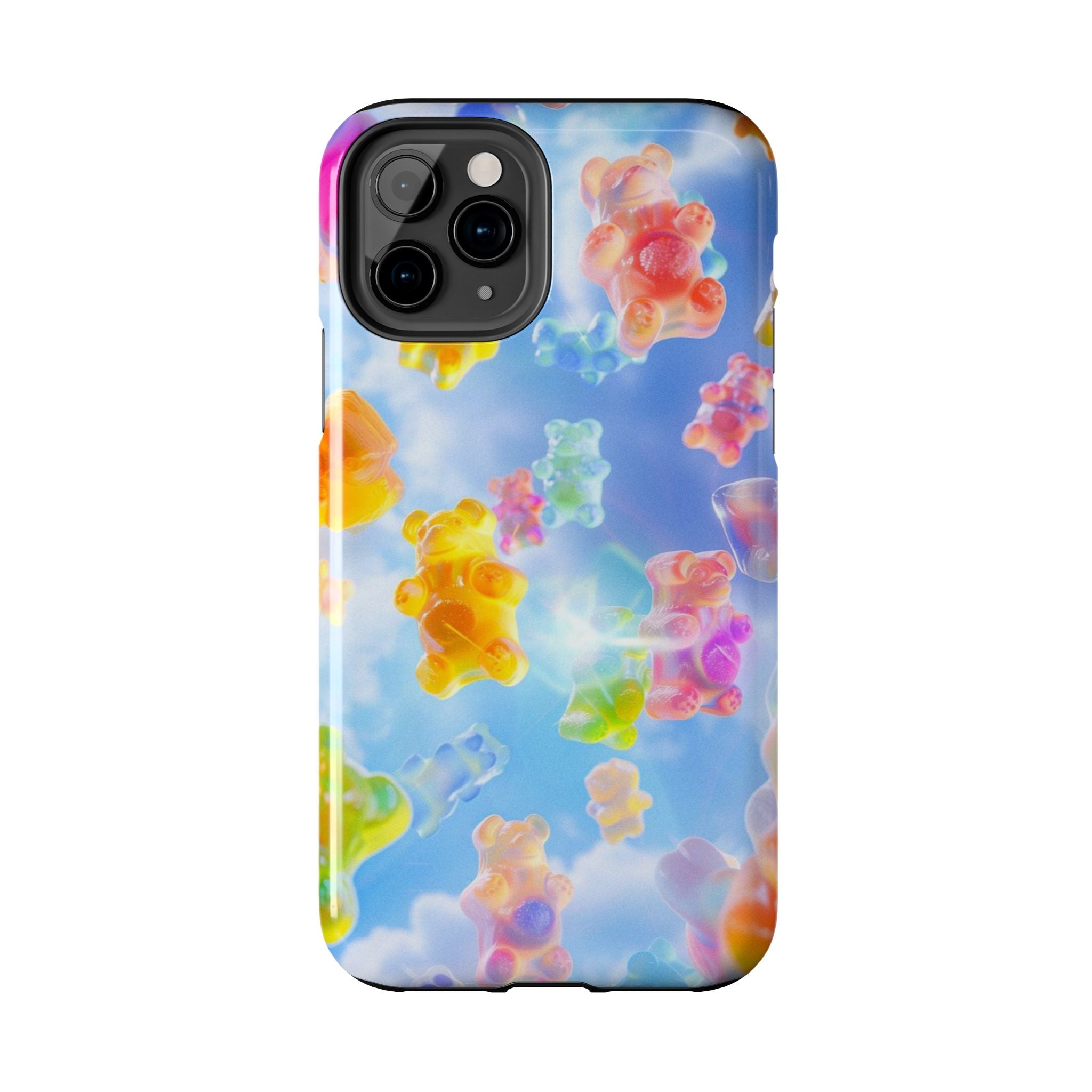 Gummy Bear Phone Case, Colorful Candy Design, iPhone & Samsung Protective Cover, Cute Sweet Fun, Girls Women Unique Gift