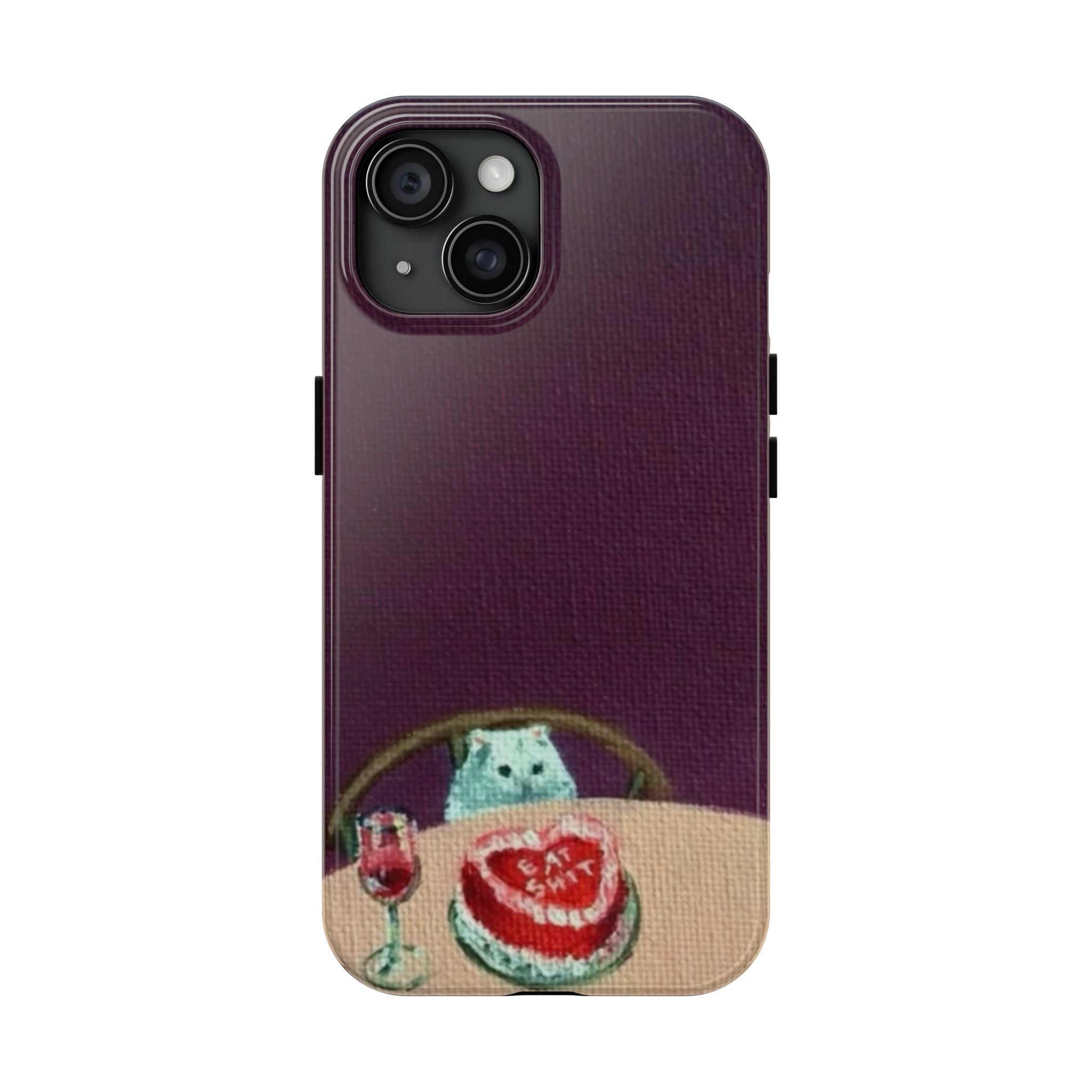 Cute Cat Phone Case, Funny Pet Animal Design, iPhone & Samsung Protective Cover, Birthday Cake Art, Unique Gift for Cat Lovers
