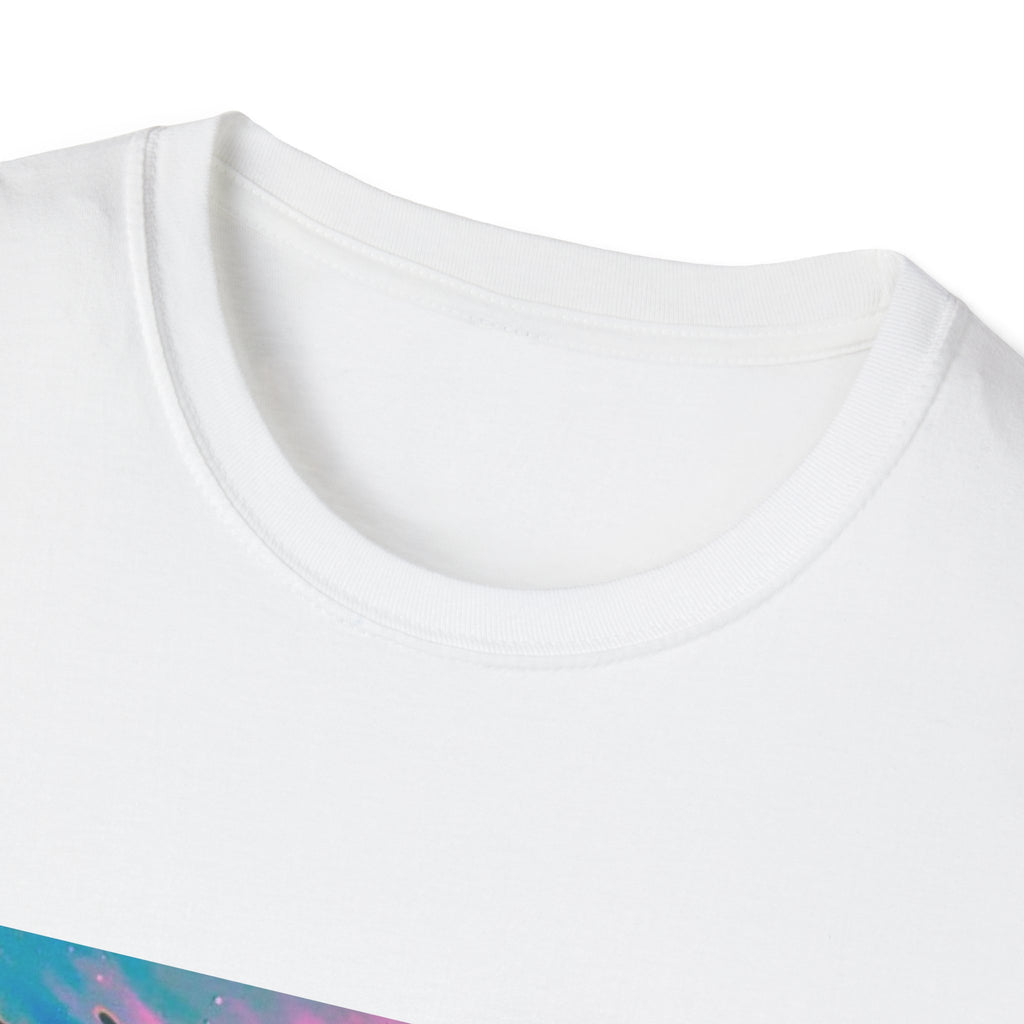 Abstract Water Art T-Shirt – Colorful Graphic Tee, Cosmic Design