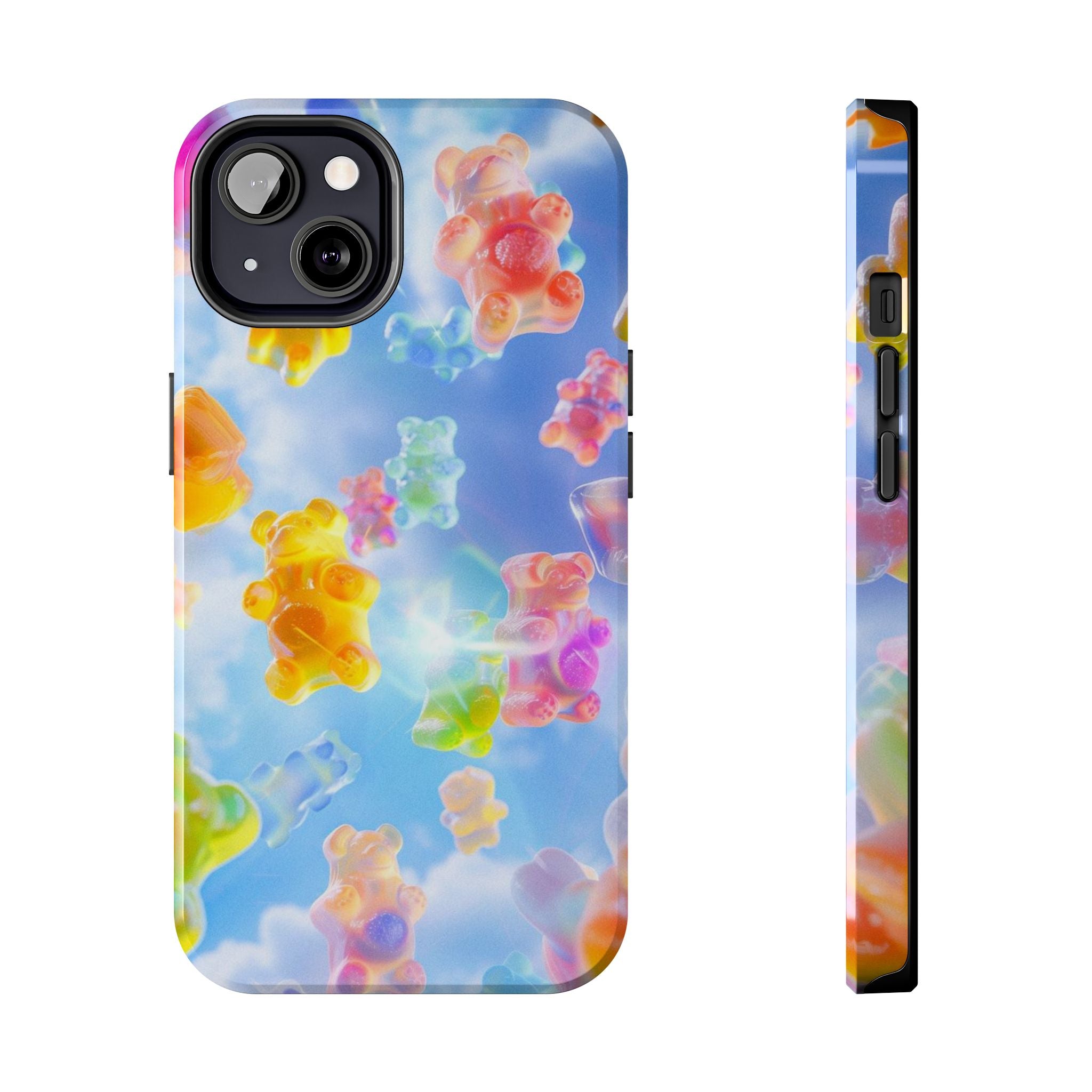 Gummy Bear Phone Case, Colorful Candy Design, iPhone & Samsung Protective Cover, Cute Sweet Fun, Girls Women Unique Gift