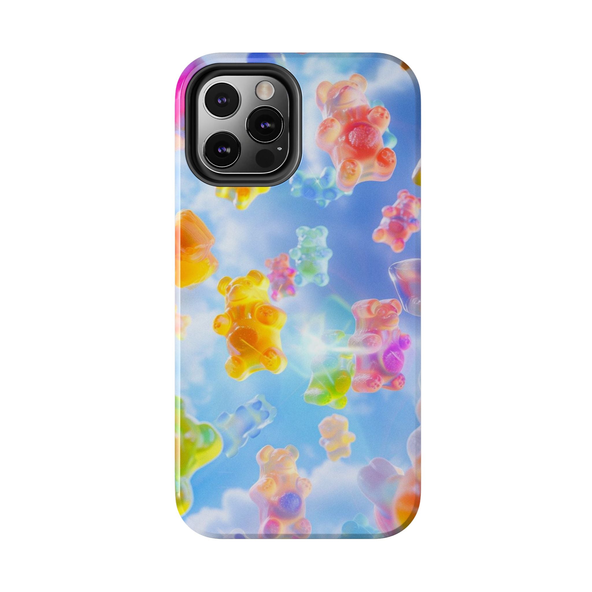 Gummy Bear Phone Case, Colorful Candy Design, iPhone & Samsung Protective Cover, Cute Sweet Fun, Girls Women Unique Gift