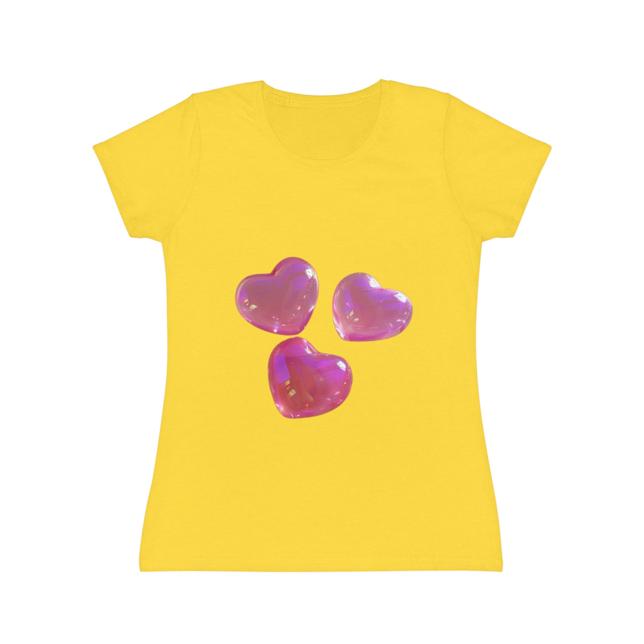 Jelly Pink Hearts T-Shirt, Cute Love Graphic Tee, Aesthetic Heart Design, Soft Cotton Apparel, Unique Gift for Women Girls