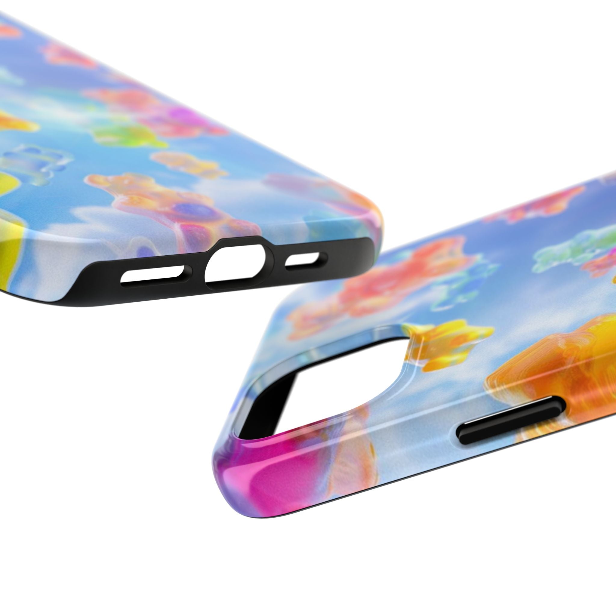 Gummy Bear Phone Case, Colorful Candy Design, iPhone & Samsung Protective Cover, Cute Sweet Fun, Girls Women Unique Gift