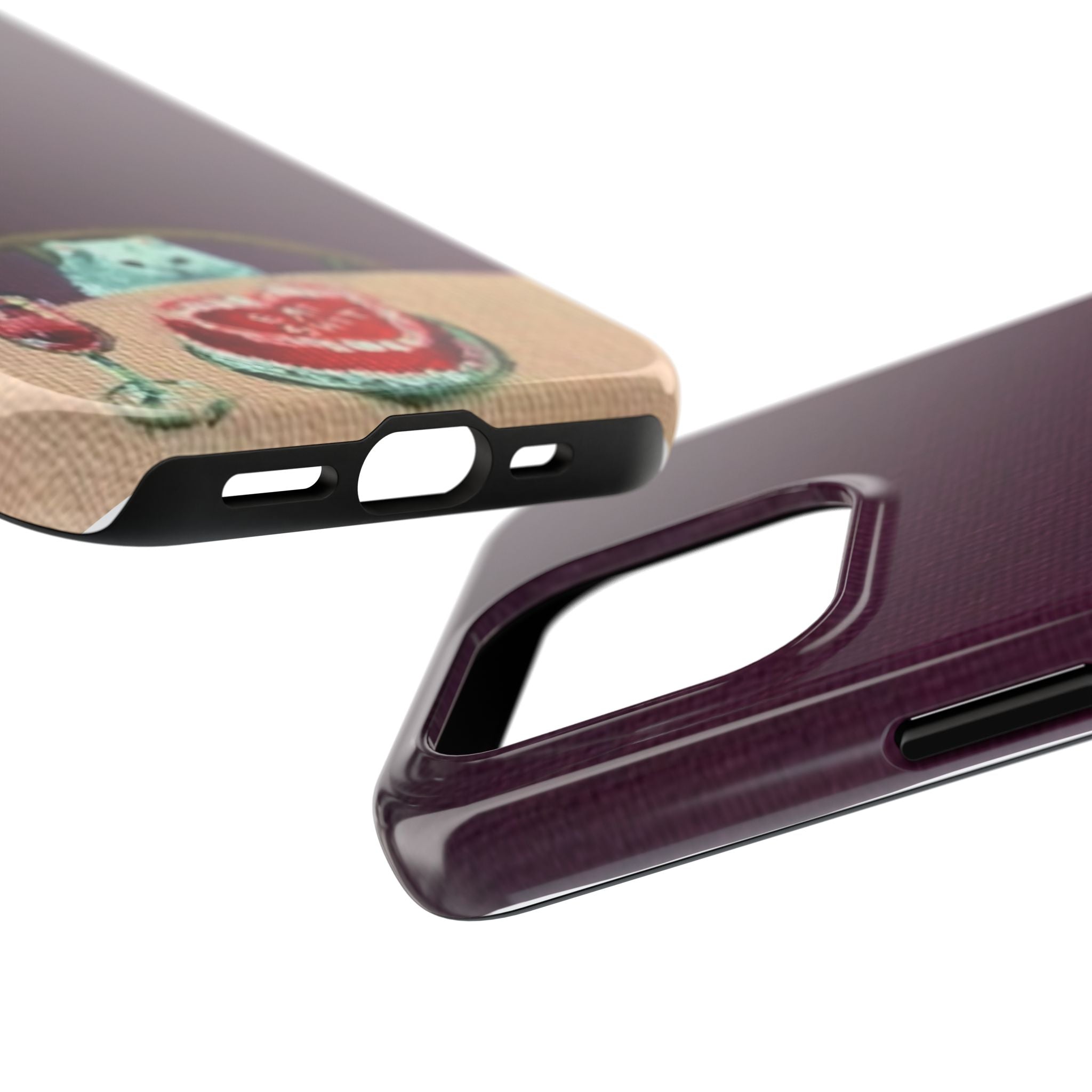 Cute Cat Phone Case, Funny Pet Animal Design, iPhone & Samsung Protective Cover, Birthday Cake Art, Unique Gift for Cat Lovers