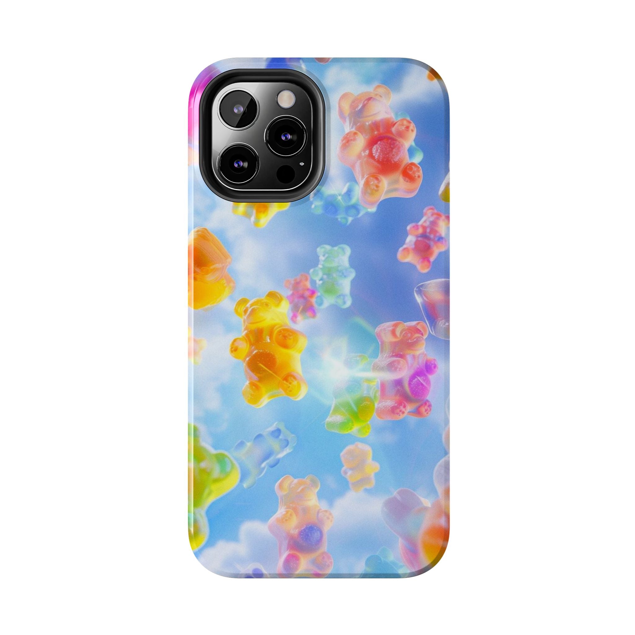 Gummy Bear Phone Case, Colorful Candy Design, iPhone & Samsung Protective Cover, Cute Sweet Fun, Girls Women Unique Gift