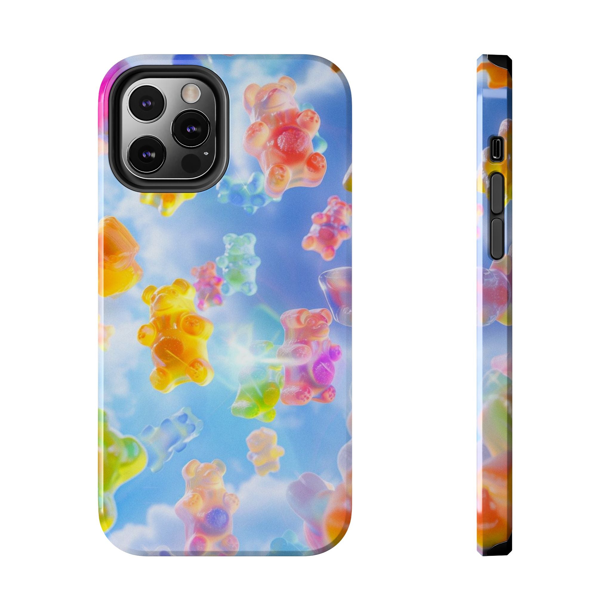 Gummy Bear Phone Case, Colorful Candy Design, iPhone & Samsung Protective Cover, Cute Sweet Fun, Girls Women Unique Gift