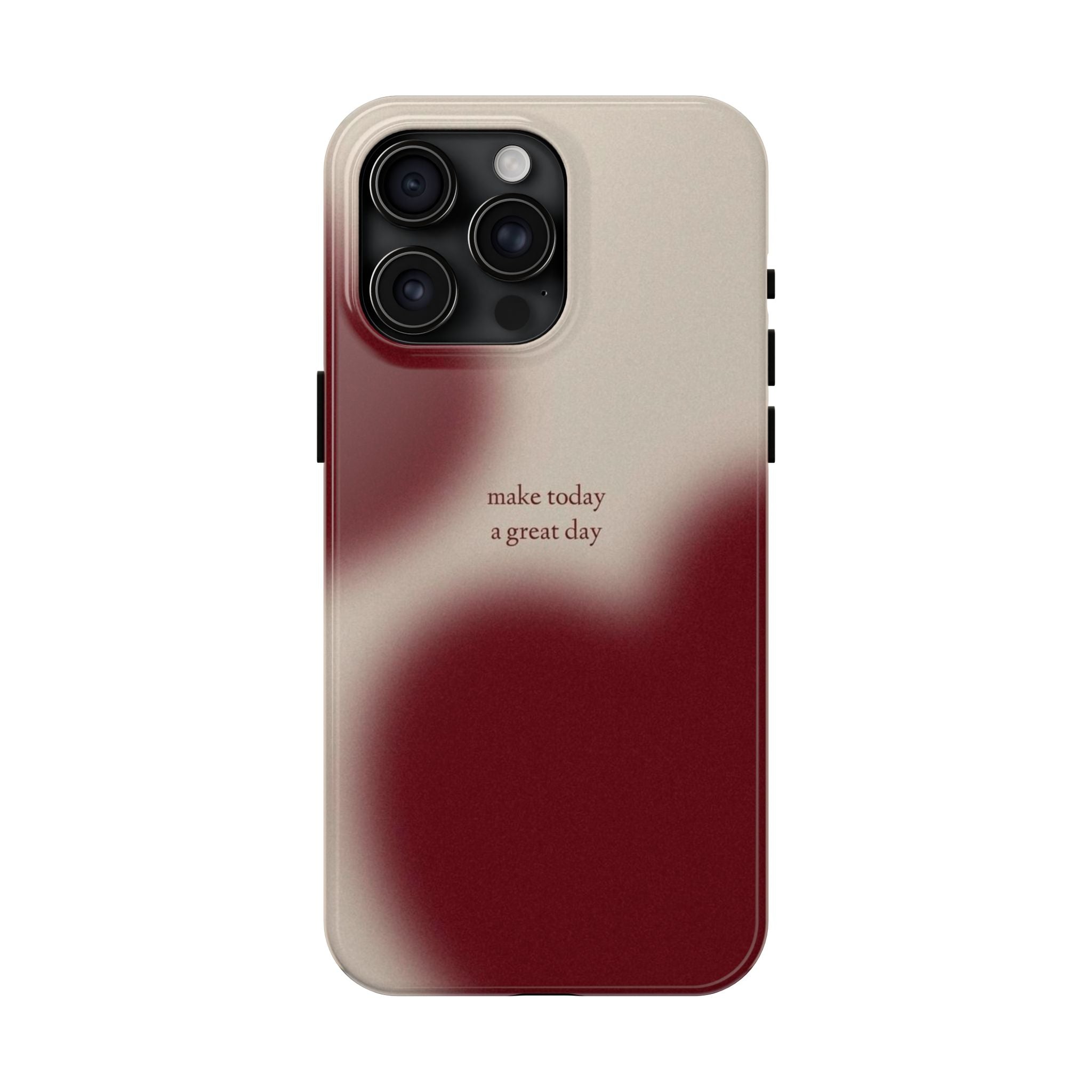 Red and Beige Phone Case Slim and Protective Phone Case
