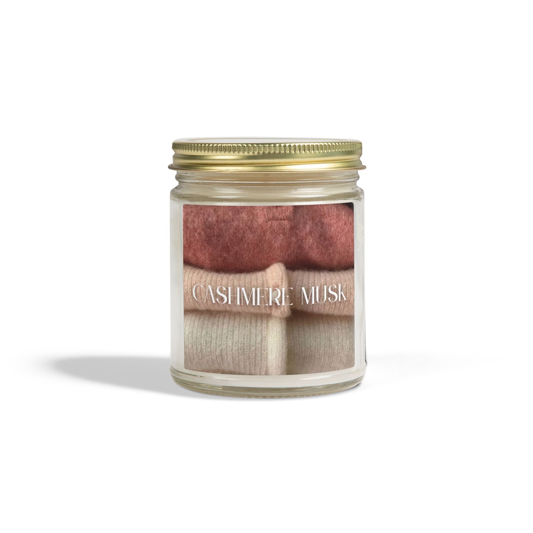 Cashmere Musk Scented Candle, Coconut Apricot Wax, Comforting Aroma, Soft Elegant Scent, Soothing Home Fragrance Gift, 4oz & 9oz