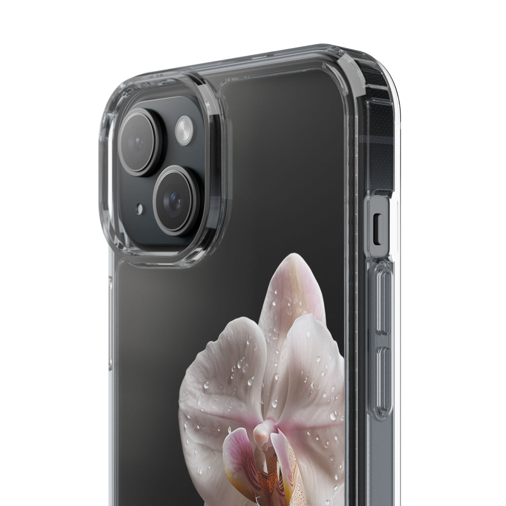 Clear Orchid Phone Case, Protective Case for iPhone, Samsung, Android