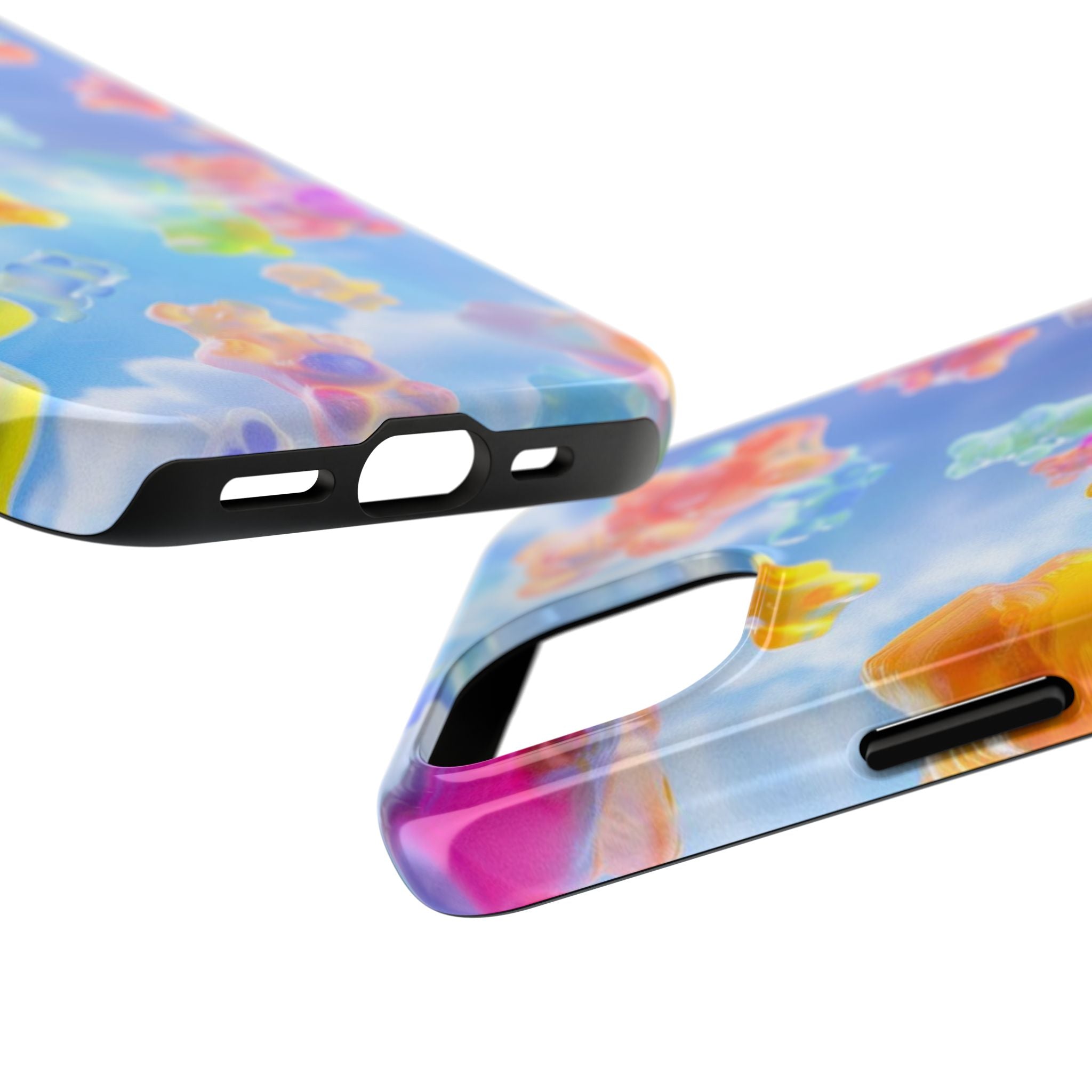 Gummy Bear Phone Case, Colorful Candy Design, iPhone & Samsung Protective Cover, Cute Sweet Fun, Girls Women Unique Gift