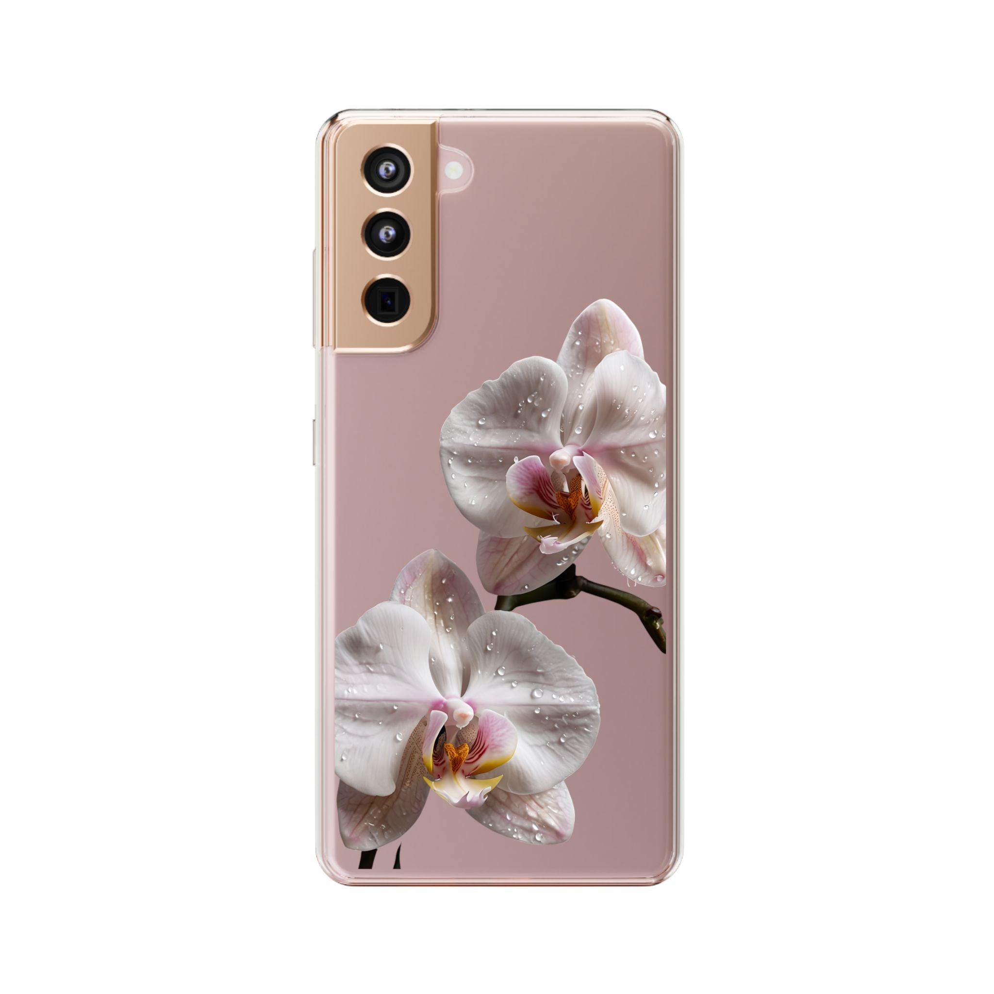 Clear Orchid Phone Case, Protective Case for iPhone, Samsung, Android