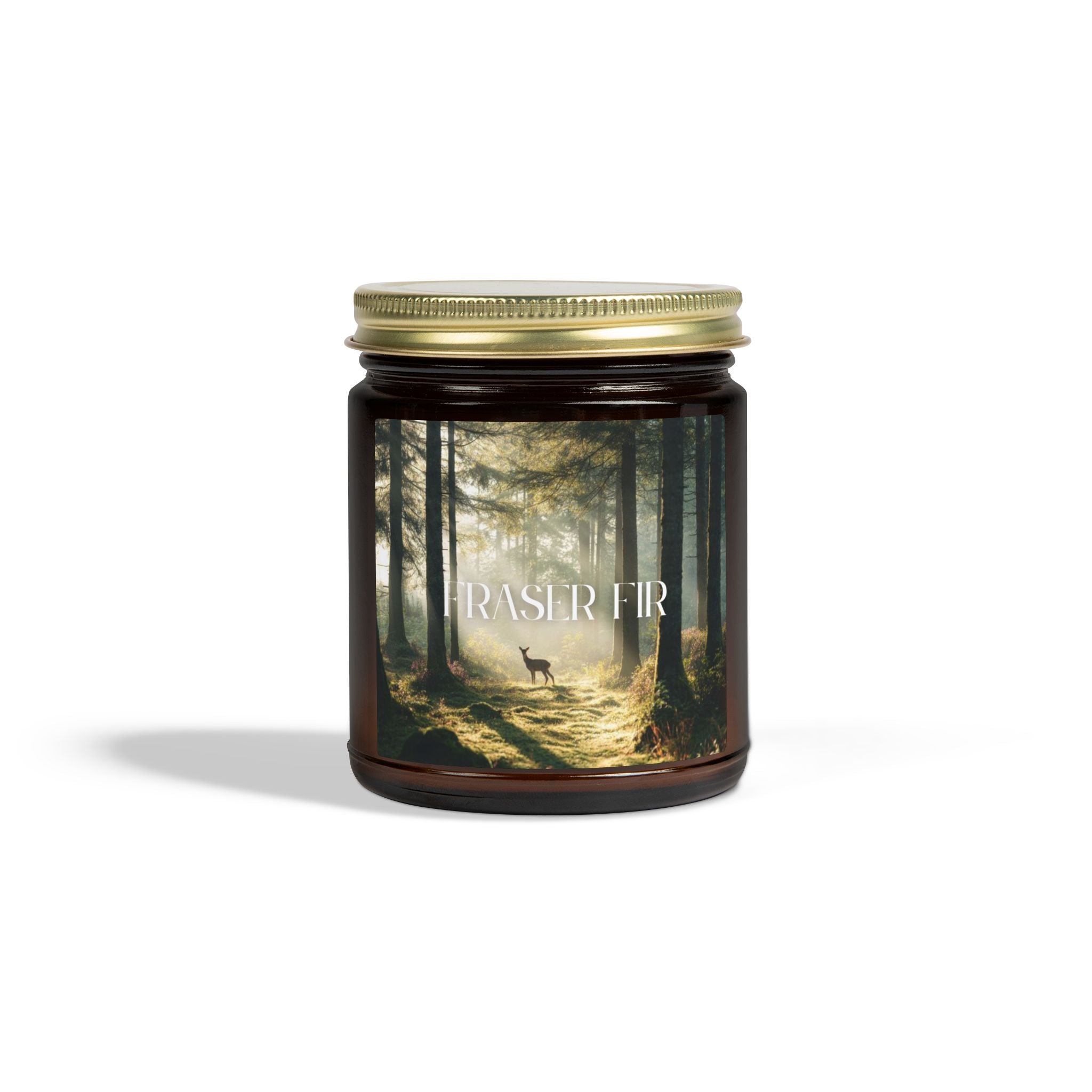 Pine Forest Scented Candle, Coconut Apricot Wax, Fresh Forest Scent, Winter Holiday Aroma, Woodsy Home Decor Gift, 4oz & 9oz