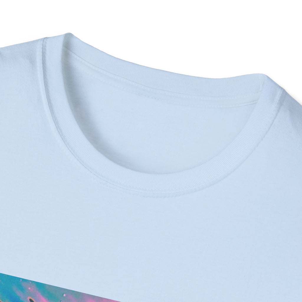 Abstract Water Art T-Shirt – Colorful Graphic Tee, Cosmic Design