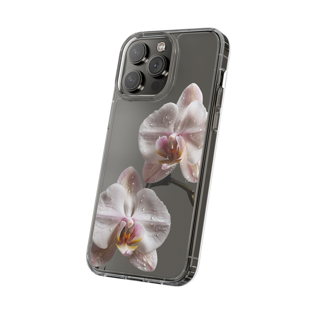 Clear Orchid Phone Case, Protective Case for iPhone, Samsung, Android