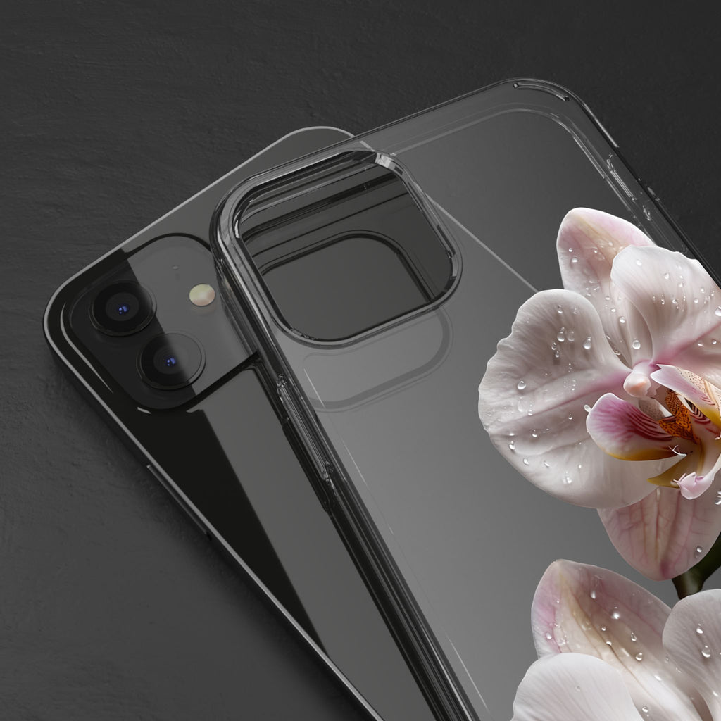 Clear Orchid Phone Case, Protective Case for iPhone, Samsung, Android