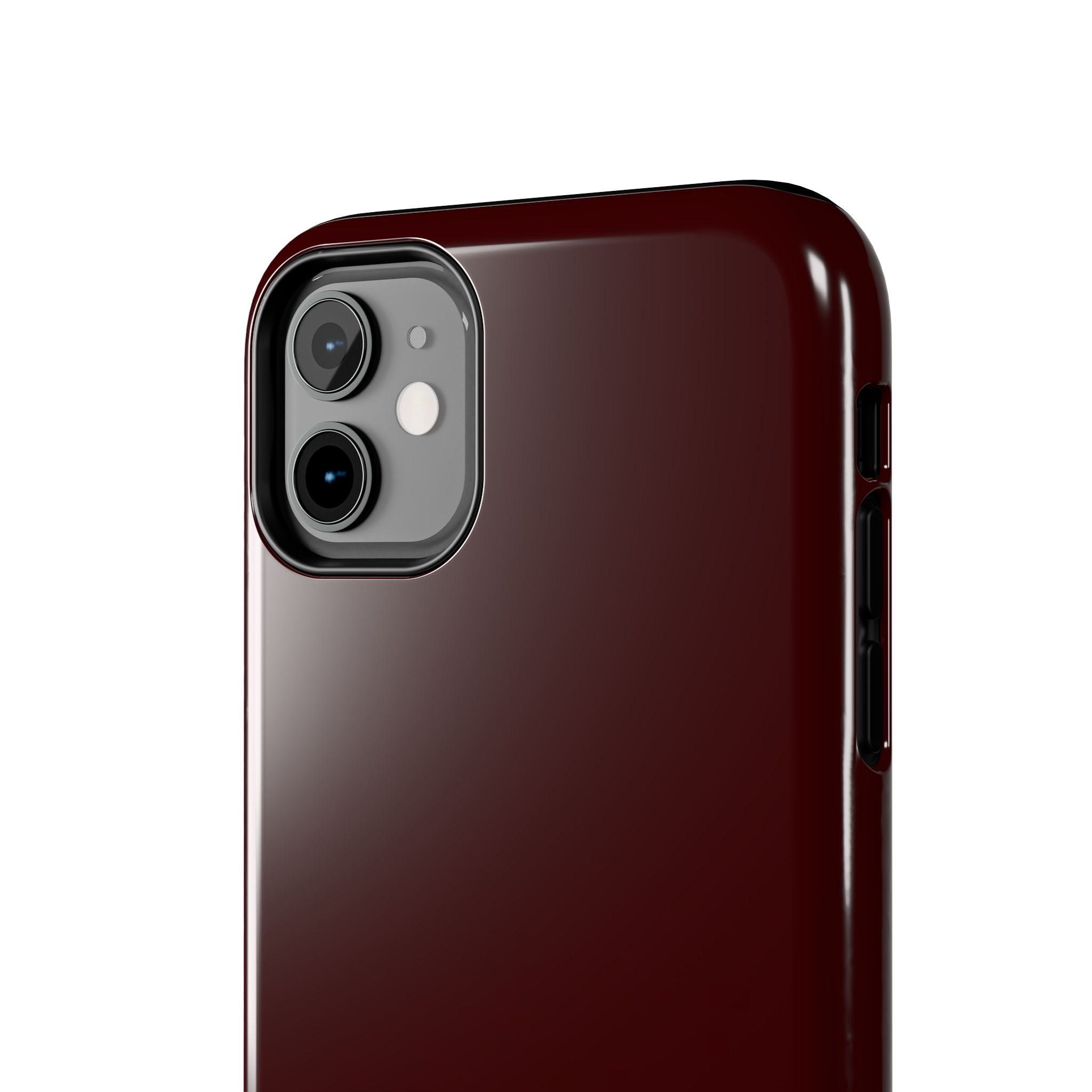 Burgundy Red Phone Case Minimal Aesthetic Protective The Luckiest Girl