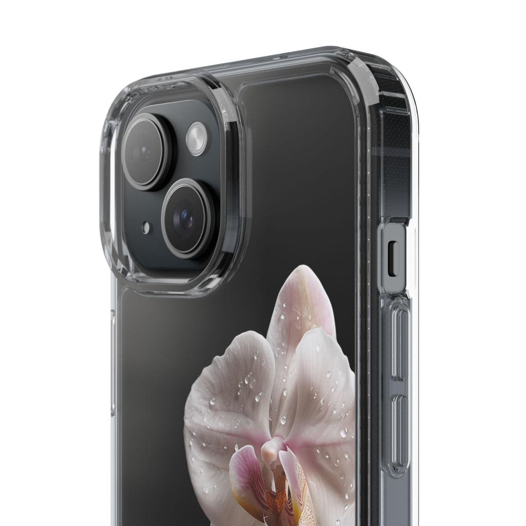 Clear Orchid Phone Case, Protective Case for iPhone, Samsung, Android
