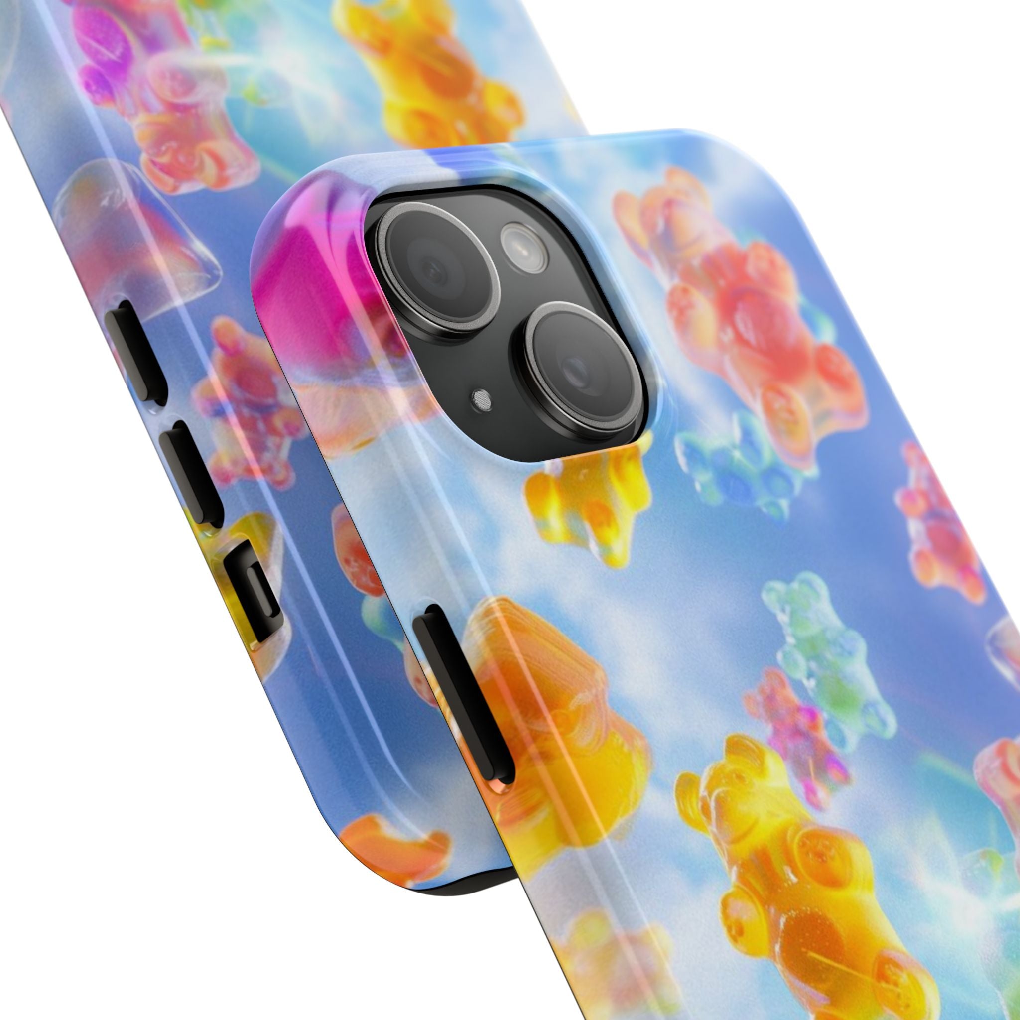 Gummy Bear Phone Case, Colorful Candy Design, iPhone & Samsung Protective Cover, Cute Sweet Fun, Girls Women Unique Gift