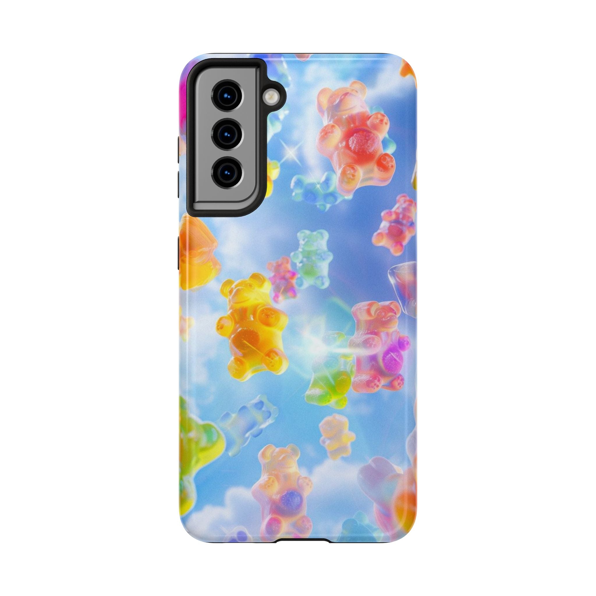 Gummy Bear Phone Case, Colorful Candy Design, iPhone & Samsung Protective Cover, Cute Sweet Fun, Girls Women Unique Gift