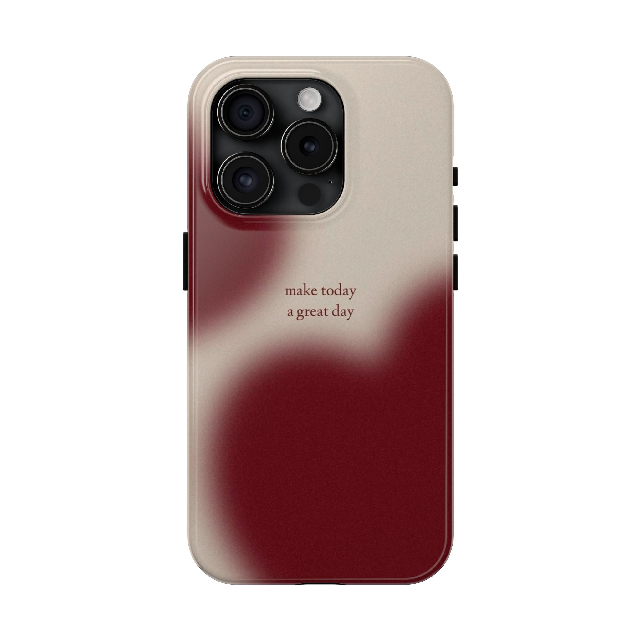 Red and Beige Phone Case Slim and Protective Phone Case
