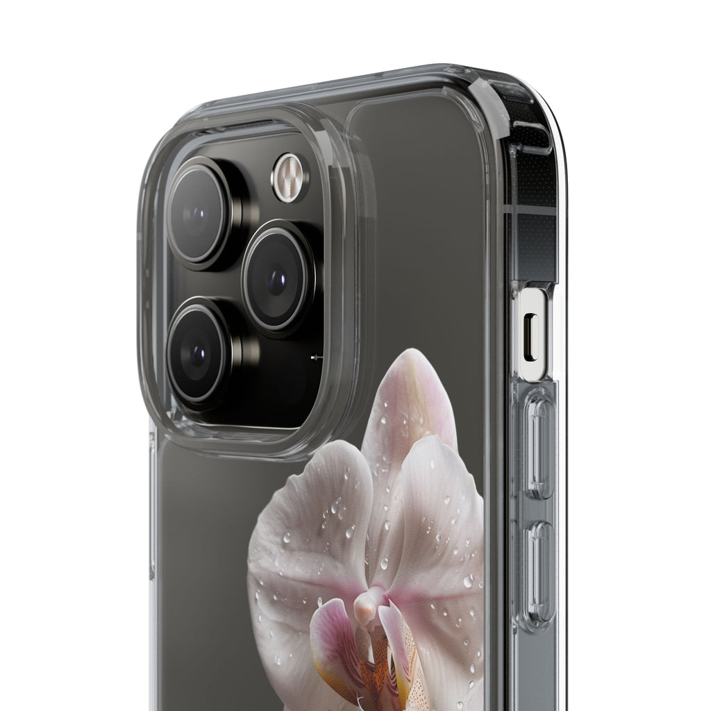 Clear Orchid Phone Case, Protective Case for iPhone, Samsung, Android