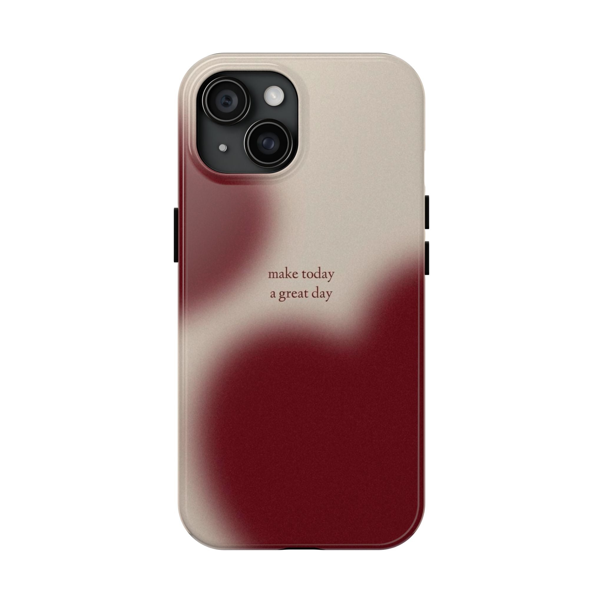 Red and Beige Phone Case Slim and Protective Phone Case