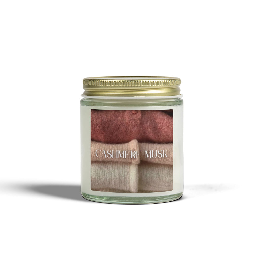 Cashmere Musk Scented Candle, Coconut Apricot Wax, Comforting Aroma, Soft Elegant Scent, Soothing Home Fragrance Gift, 4oz & 9oz