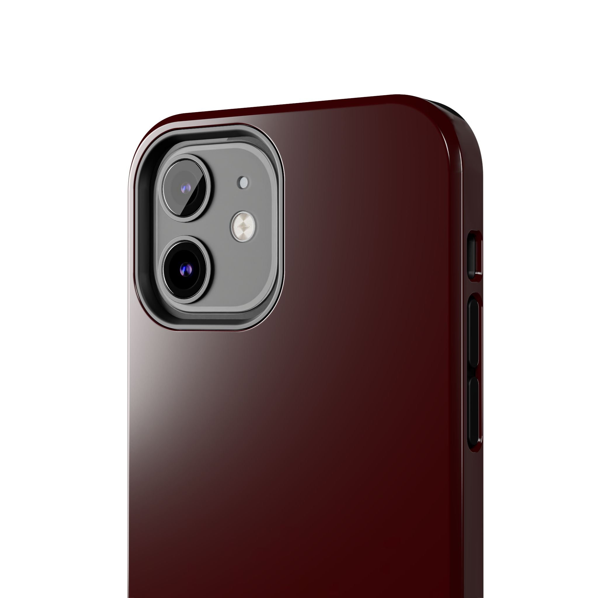 Burgundy Red Phone Case Minimal Aesthetic Protective The Luckiest Girl