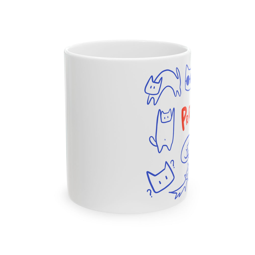 Cat Lover Ceramic Mug — Glossy Travel-Friendly Coffee & Tea Cup (11oz, 15oz)