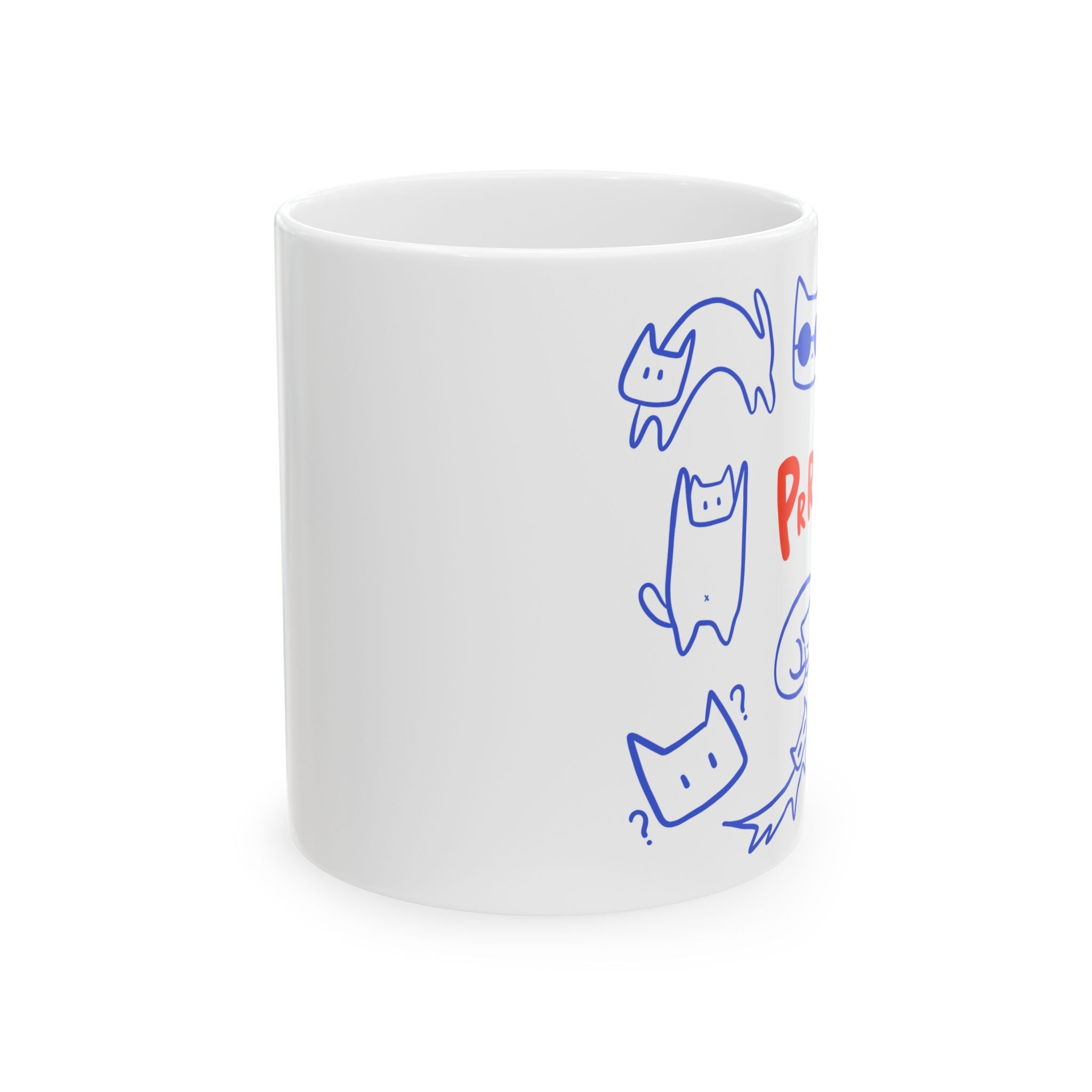 Cat Lover Ceramic Mug — Glossy Travel-Friendly Coffee & Tea Cup (11oz, 15oz)